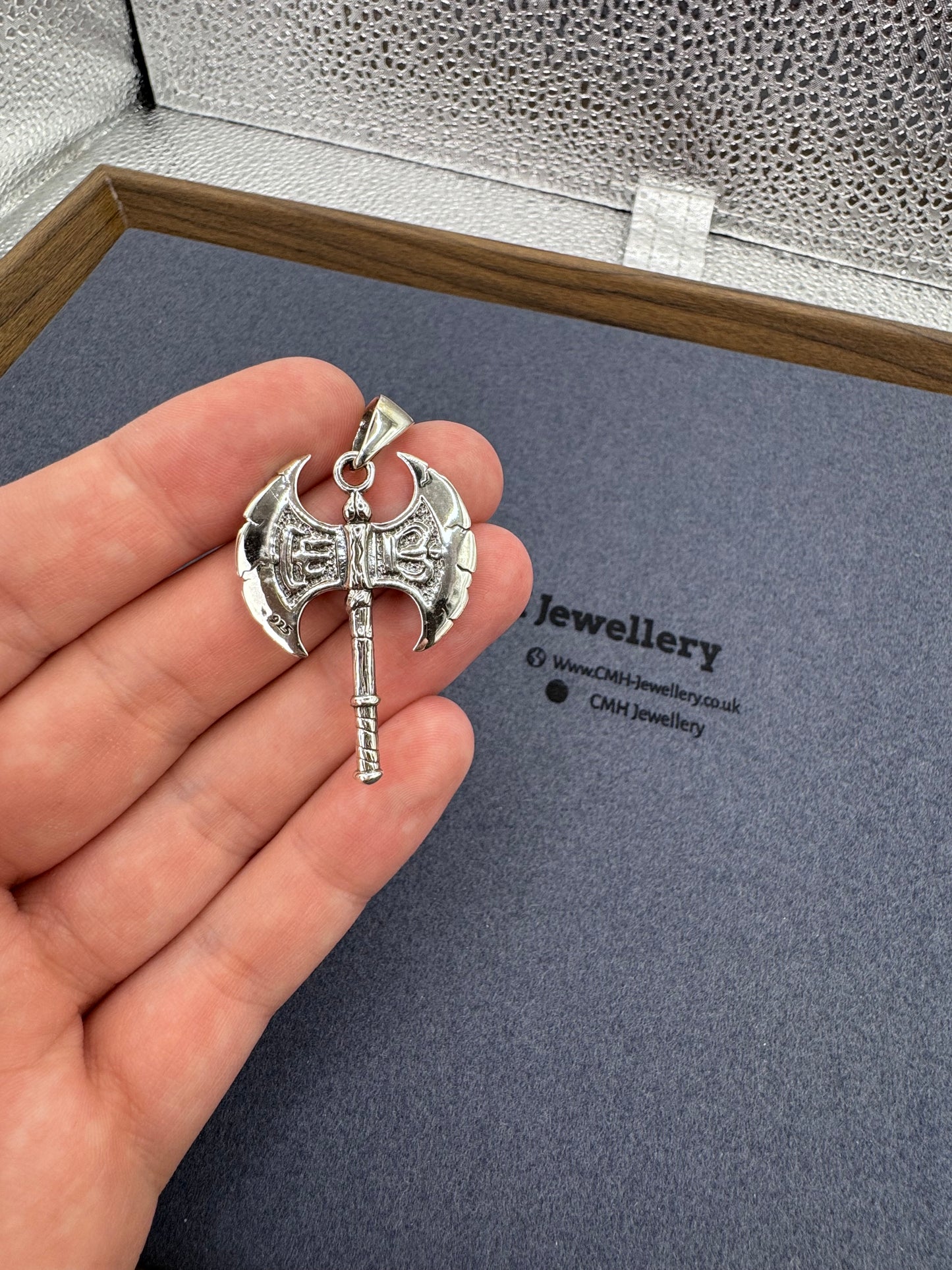 Sterling Silver Axe Pendant