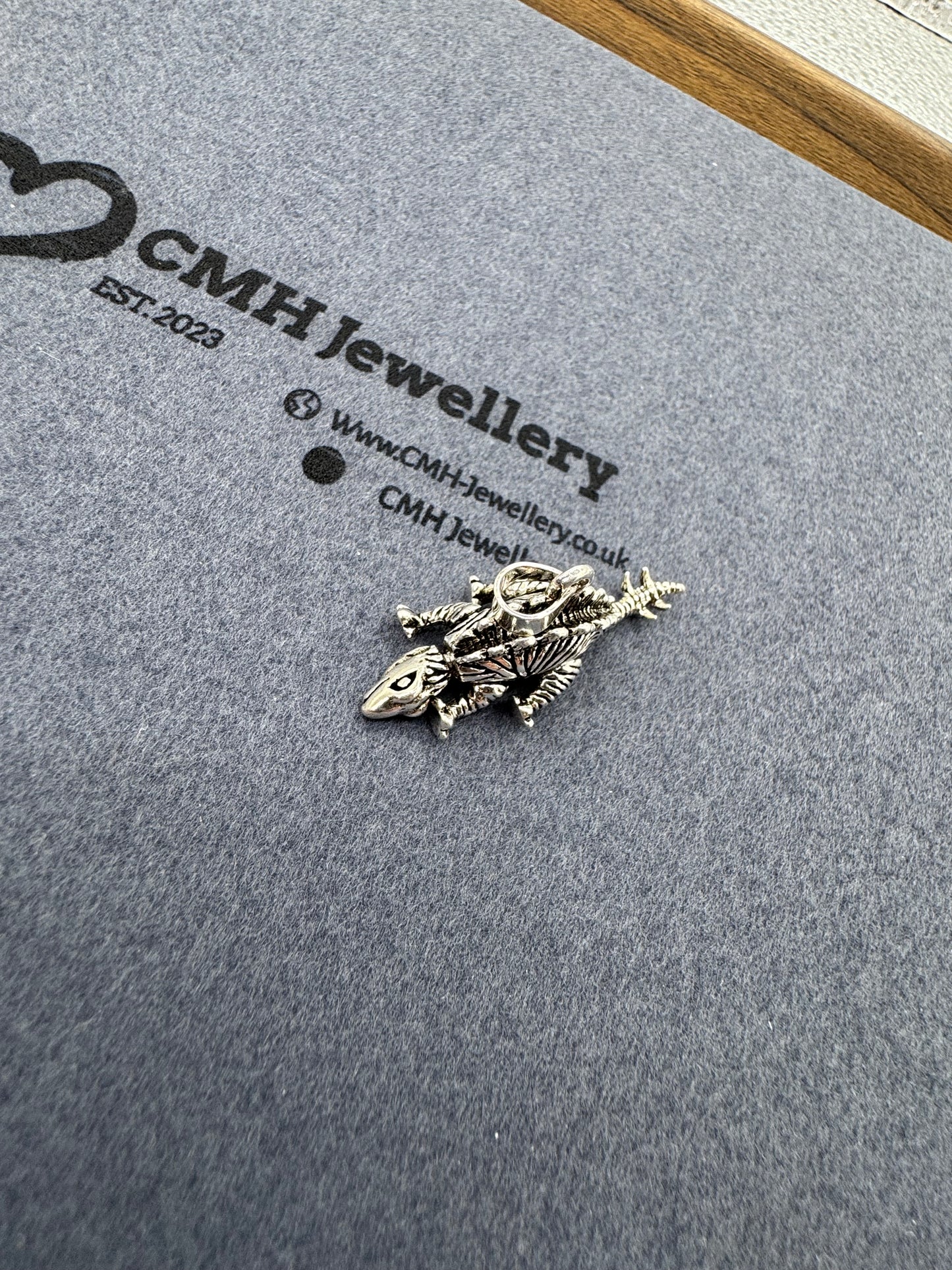 Sterling Silver Articulated Stegosaurus Pendant