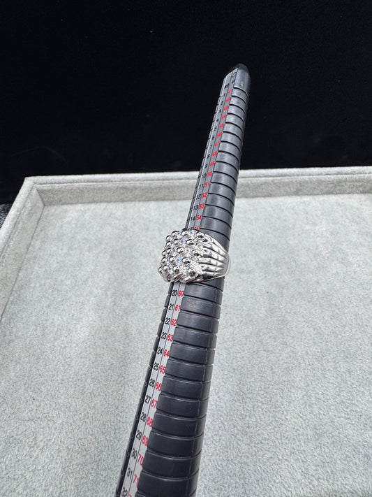 Sterling Silver CZ Keeper Ring