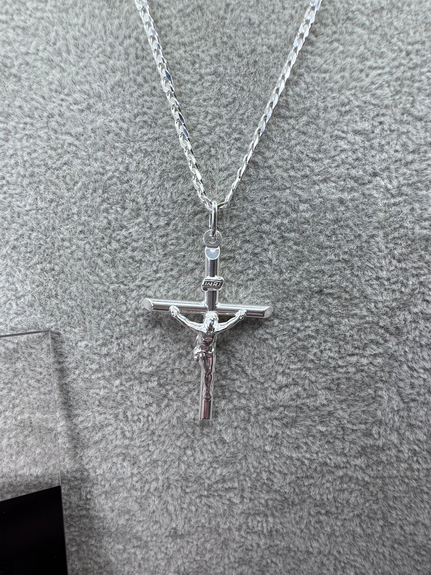 Sterling Silver Crucifix Pendant 47.5mm