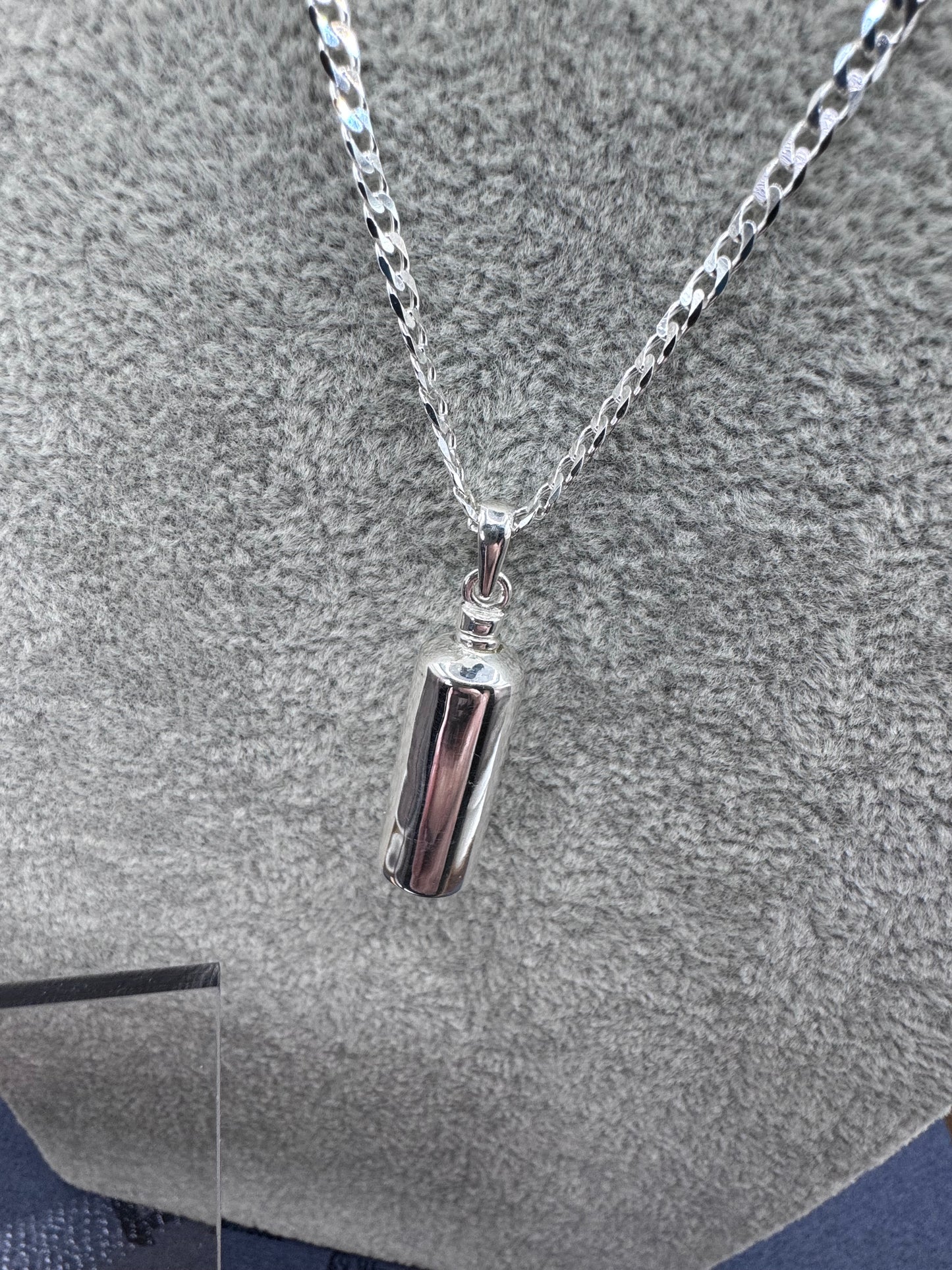Sterling Silver Small Ashes Holder Pendant