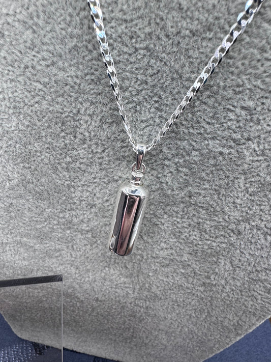 Sterling Silver Small Ashes Holder Pendant