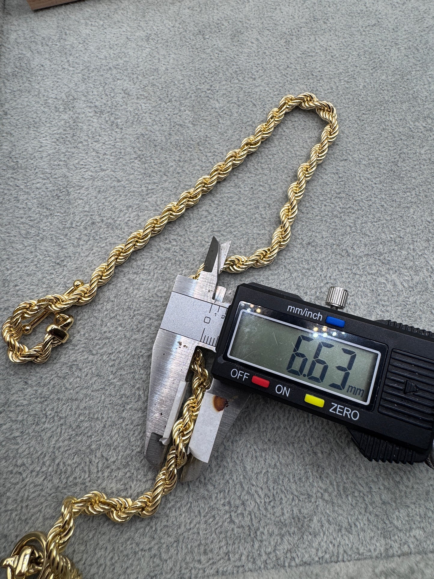 GP Sterling Silver Rope Chain 6.5mm
