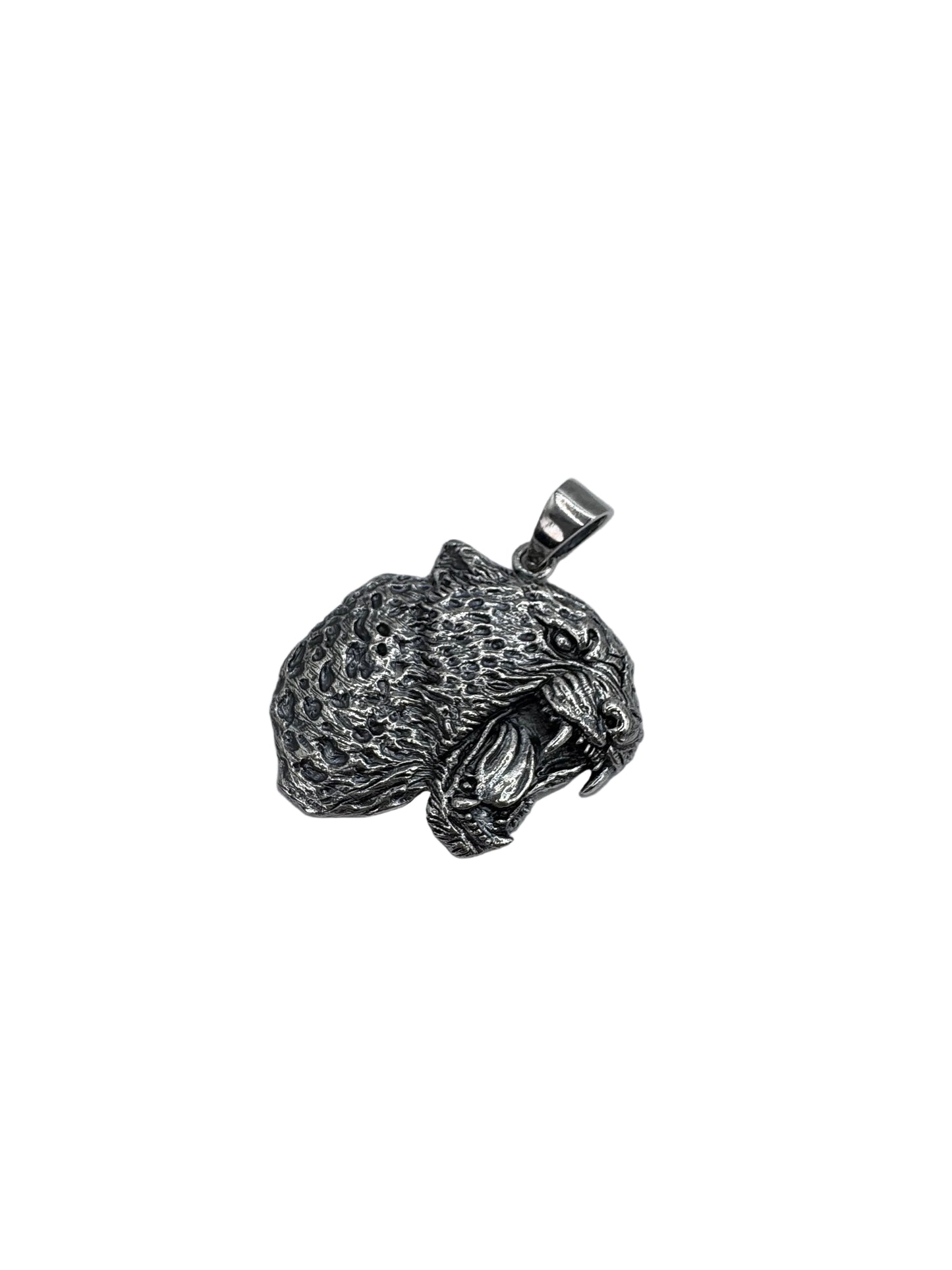 Sterling Silver Leopard Head Pendant 🐆