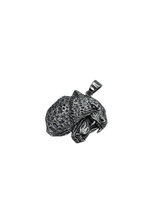 Sterling Silver Leopard Head Pendant 🐆