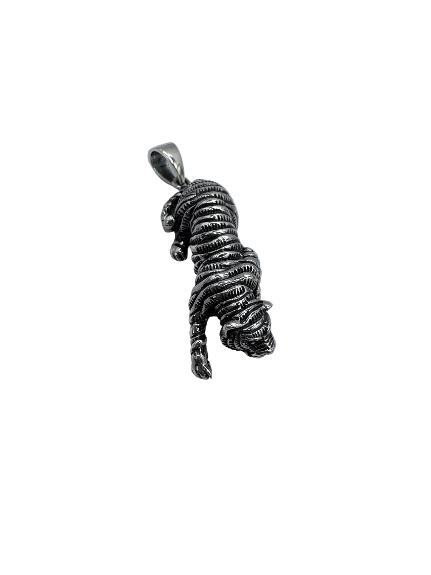 Sterling Silver Tiger Pendant