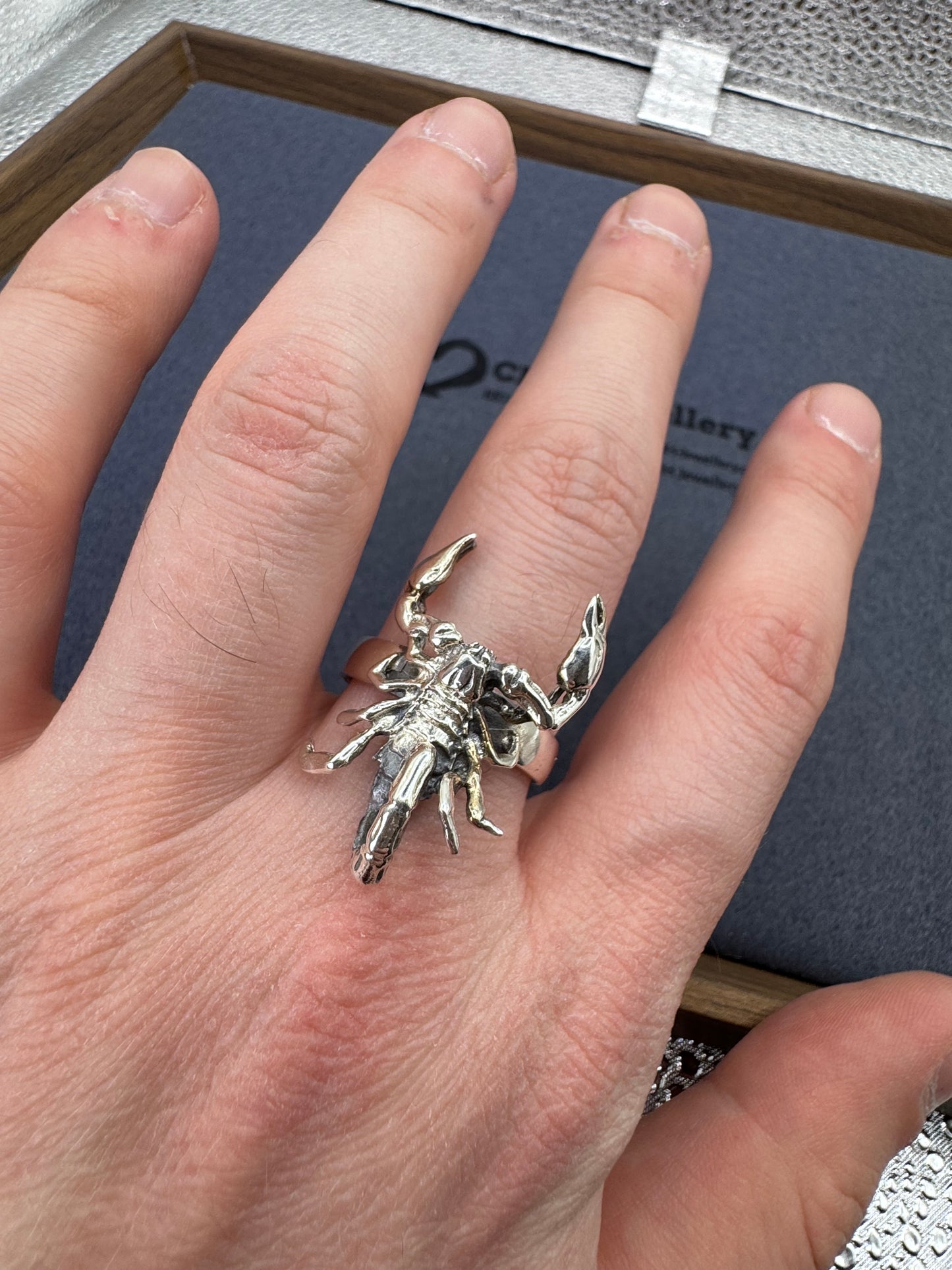 Sterling Silver Large Scorpion Ring