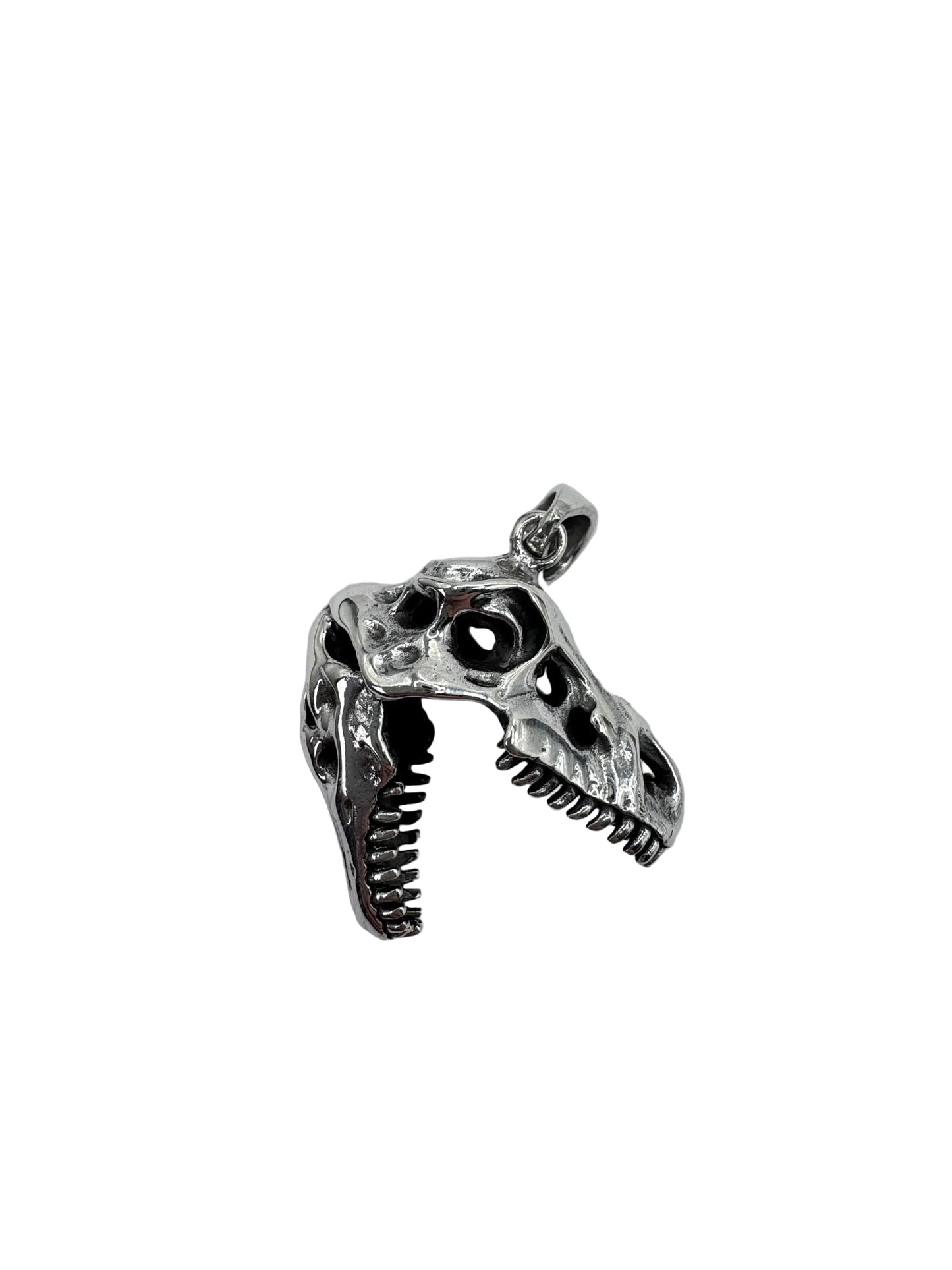Sterling Silver T-Rex Head Pendant