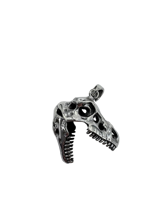 Sterling Silver T-Rex Head Pendant