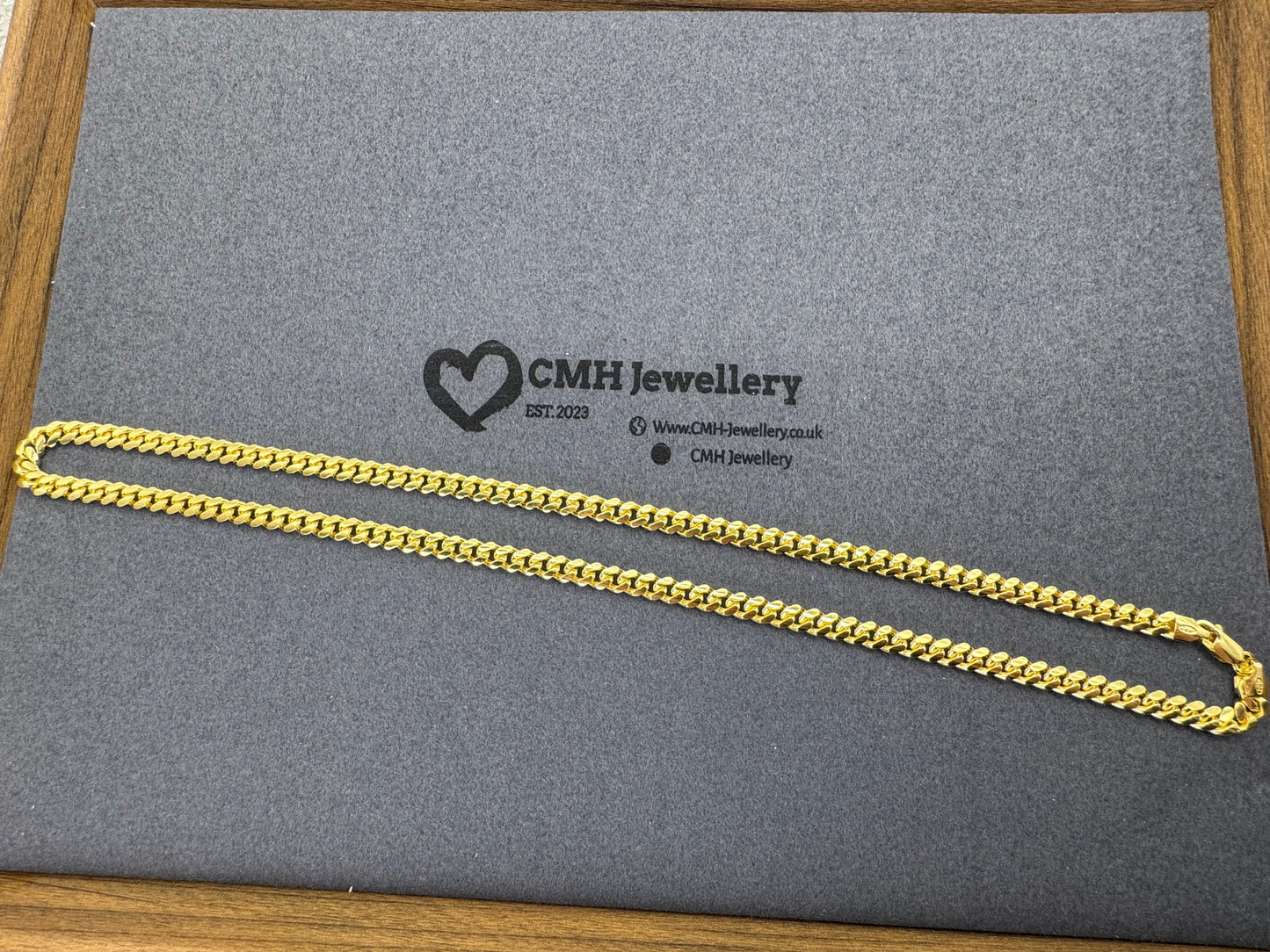 GP Sterling Silver Cuban Chain Necklace 6mm