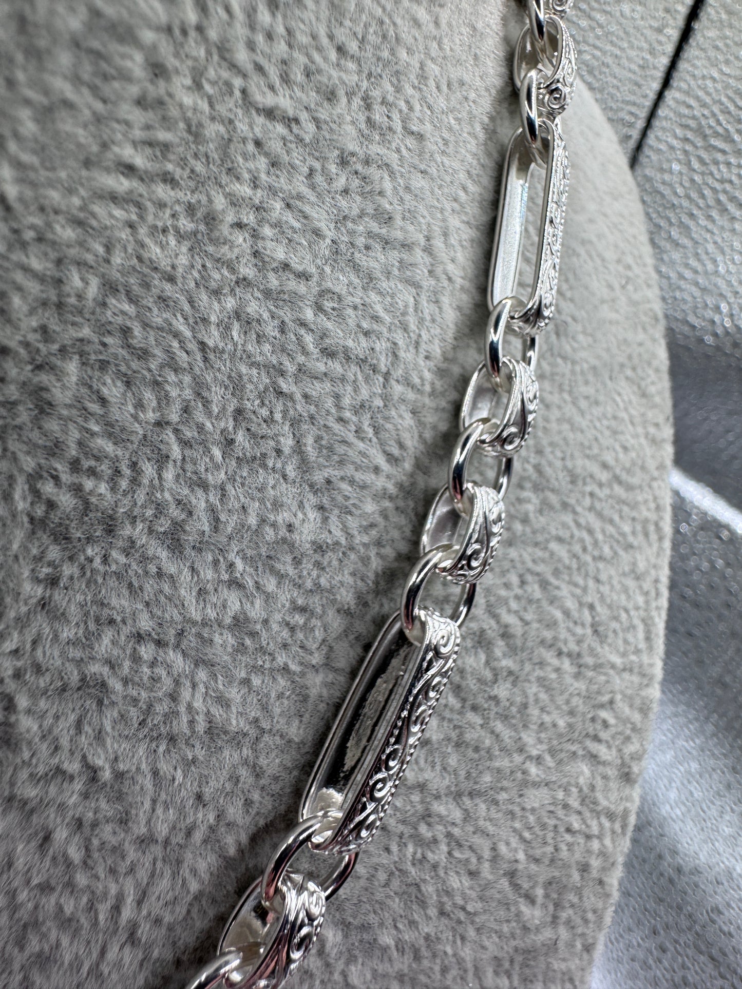 Sterling Silver Gypsy Link Chain 9mm