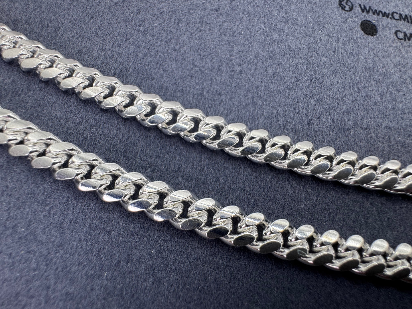 Sterling Silver Cuban Chain Necklace w/Locking Clasp 6mm
