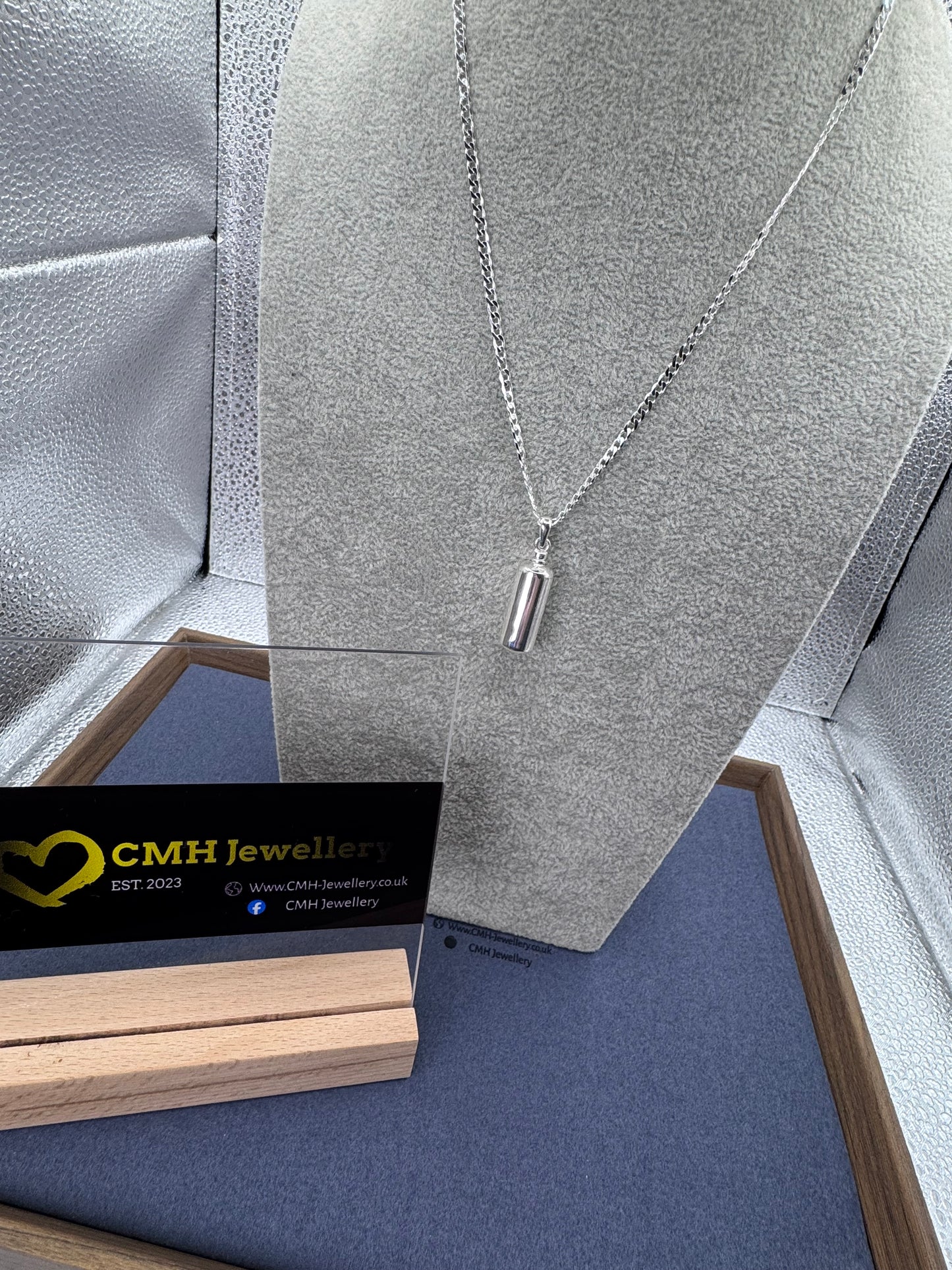 Sterling Silver Small Ashes Holder Pendant