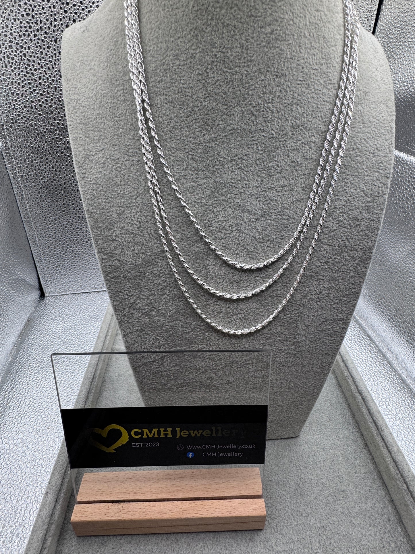 Sterling Silver Rope Chain 3mm