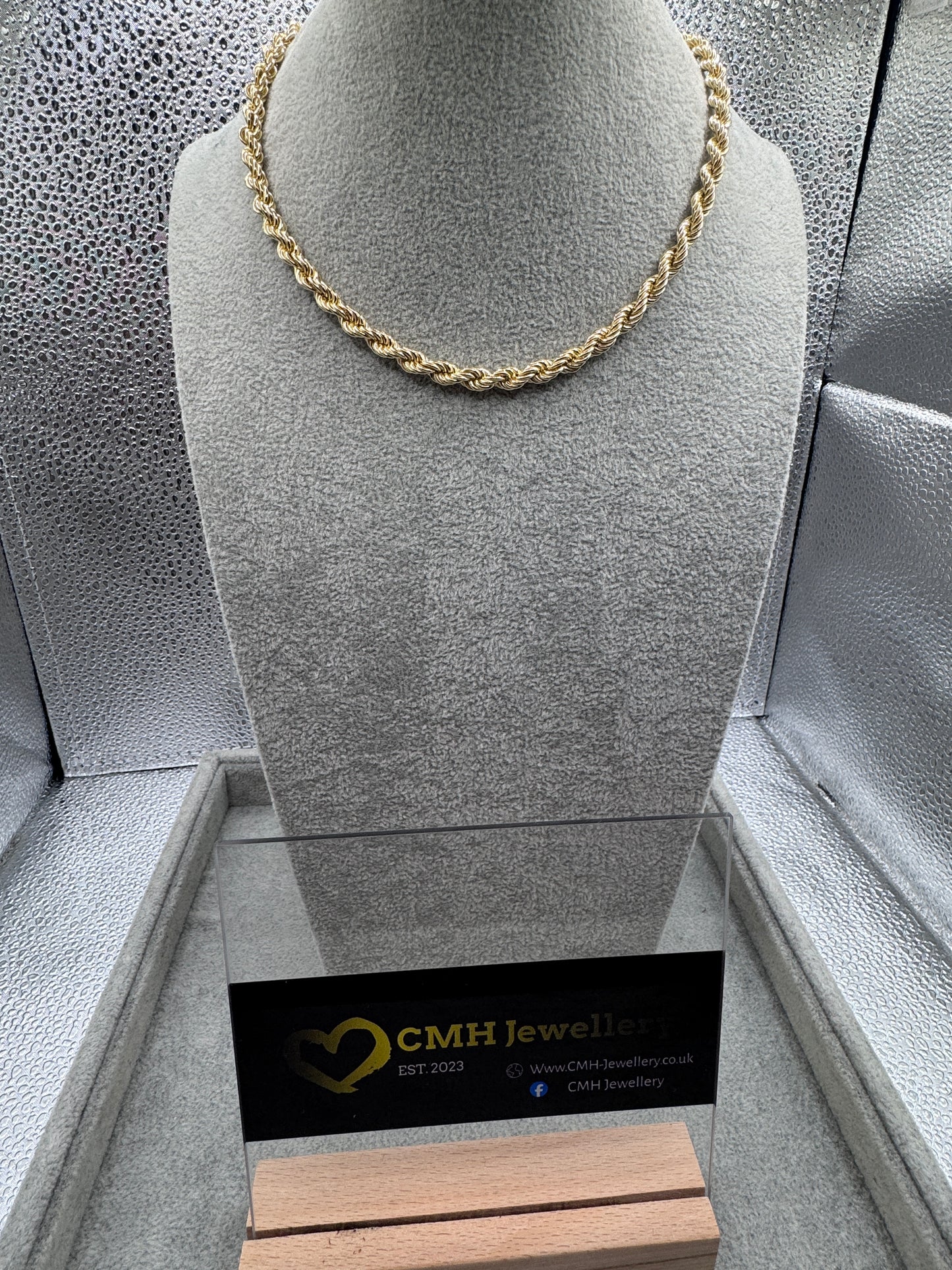 GP Sterling Silver Rope Chain 6.5mm