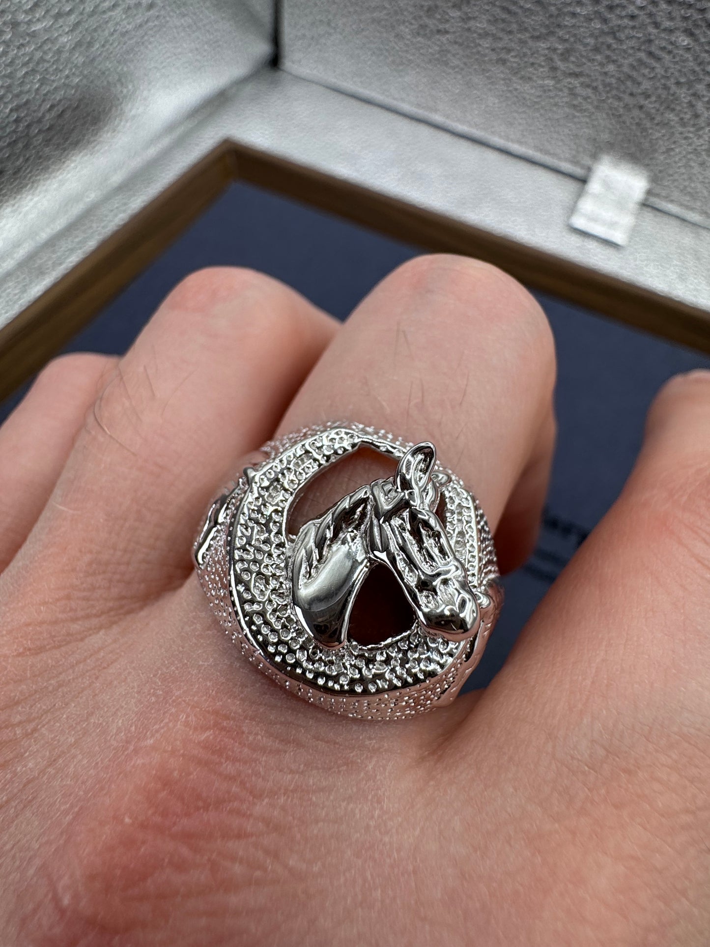 Sterling Silver Horse Head Ring
