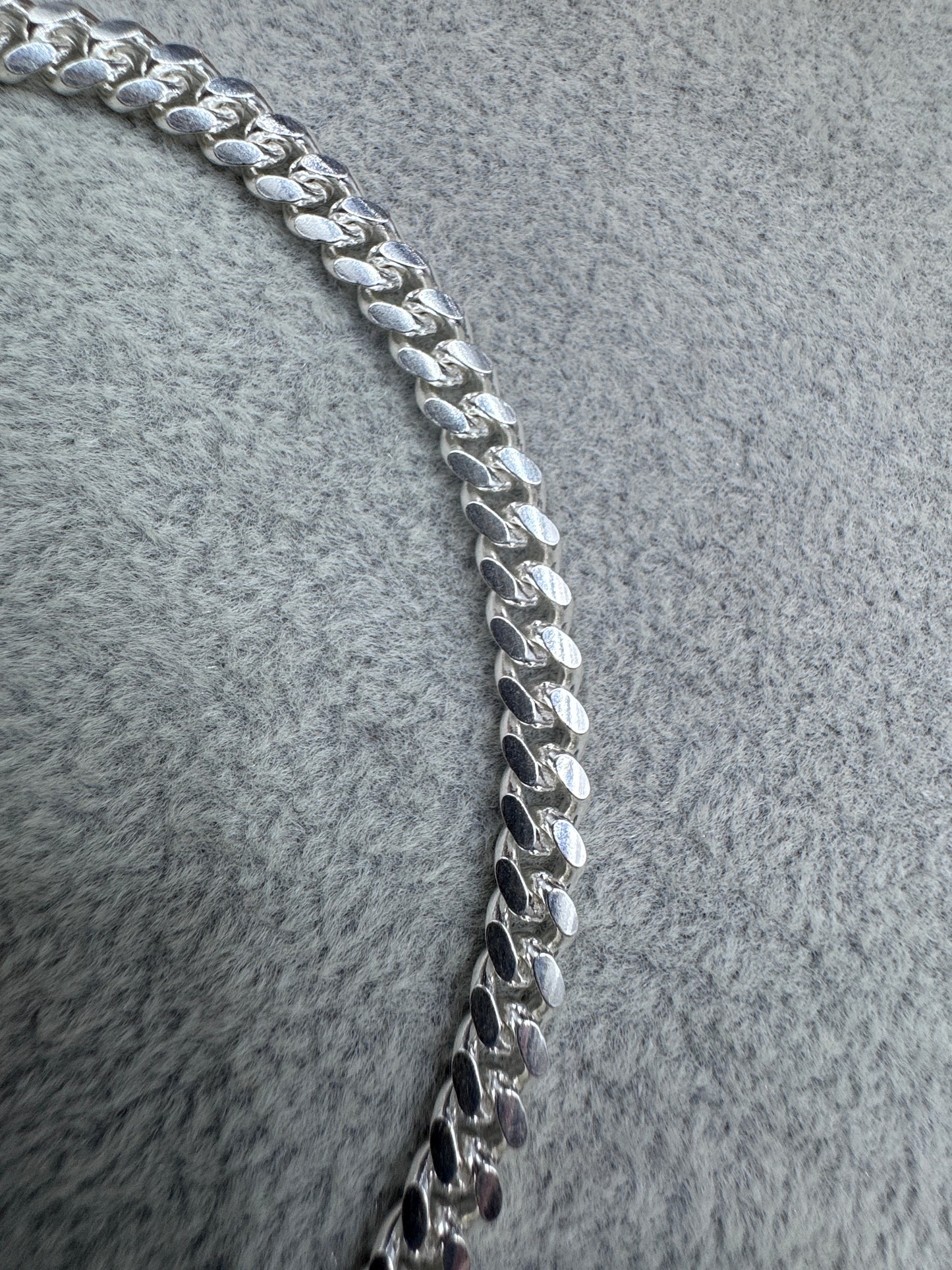 Sterling Silver Cuban Bracelet 5.5mm