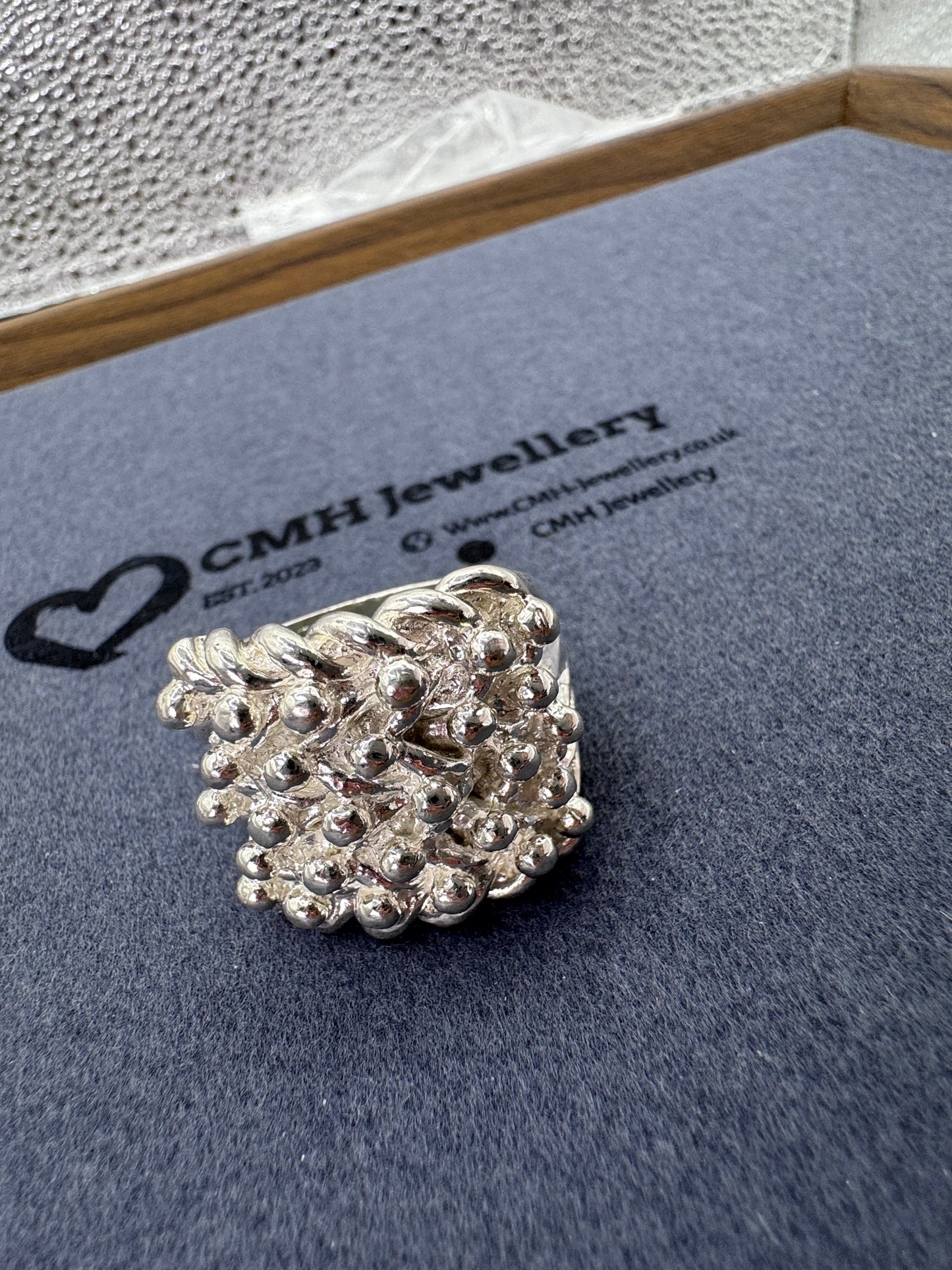 Sterling Silver XL 5 Row Keeper Ring