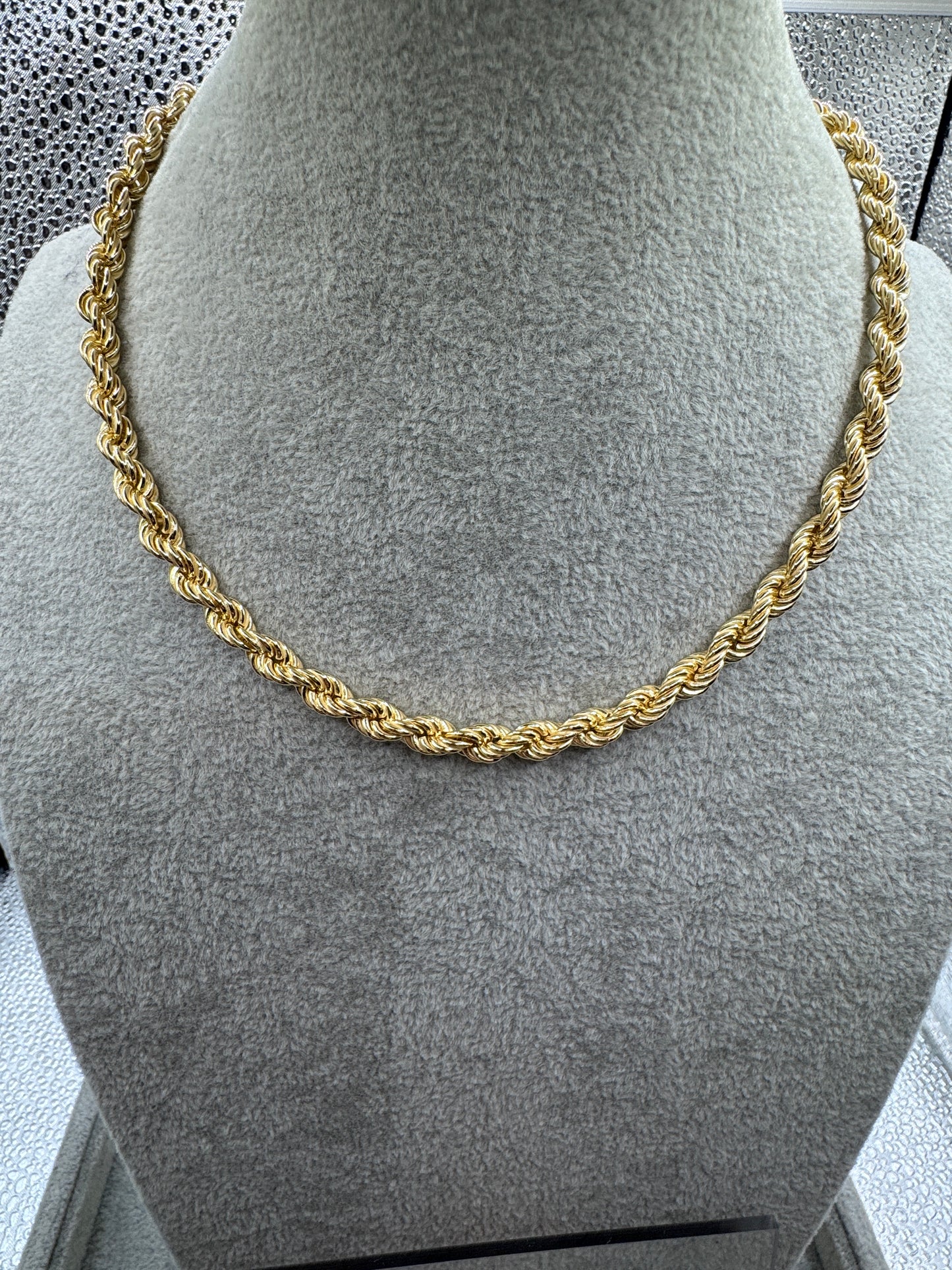 GP Sterling Silver Rope Chain 6.5mm