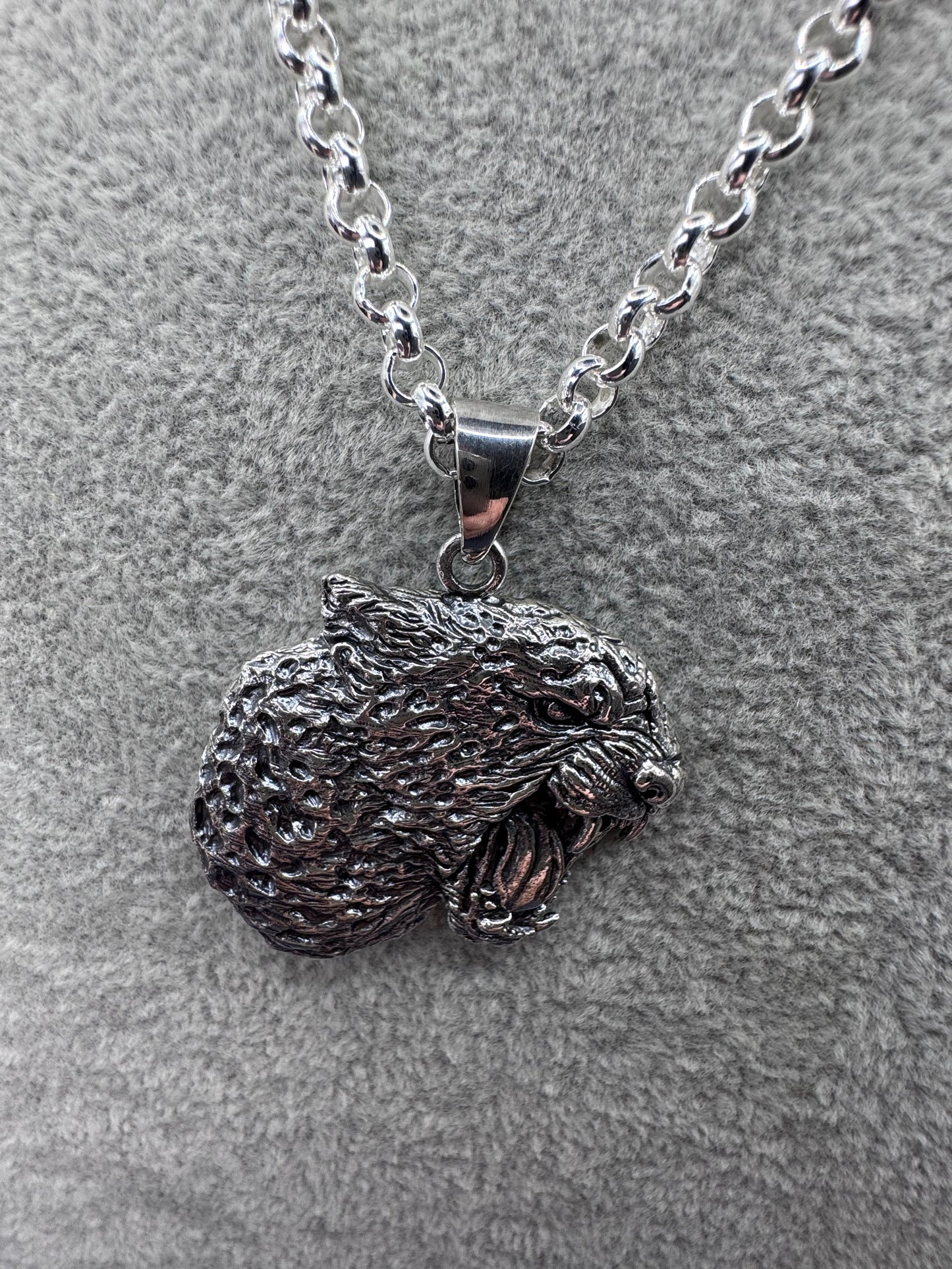 Sterling Silver Leopard Head Pendant 🐆