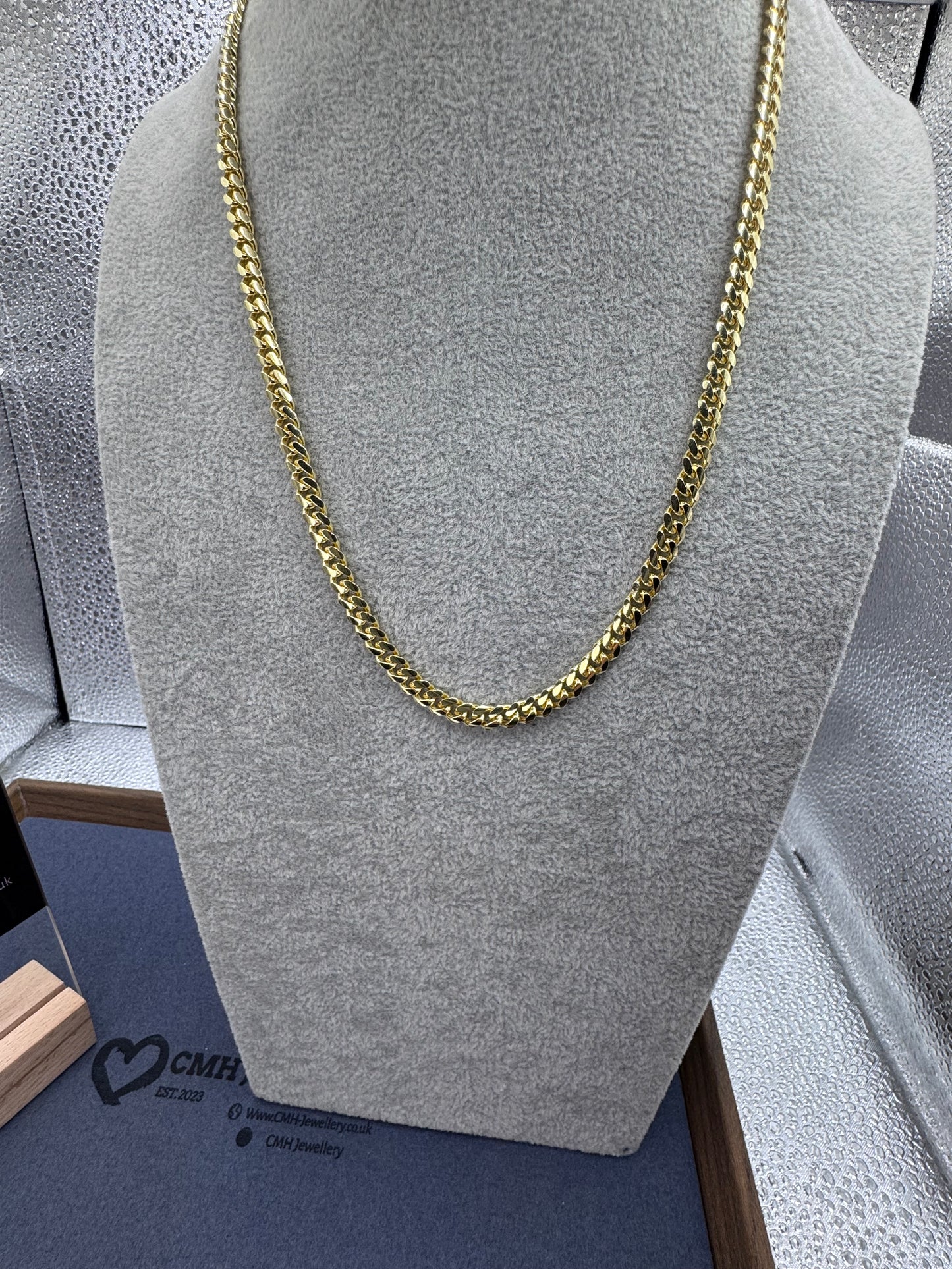 GP Sterling Silver Cuban Chain Necklace 6mm
