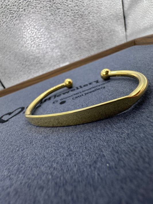 GP Sterling Silver Torque Bangle