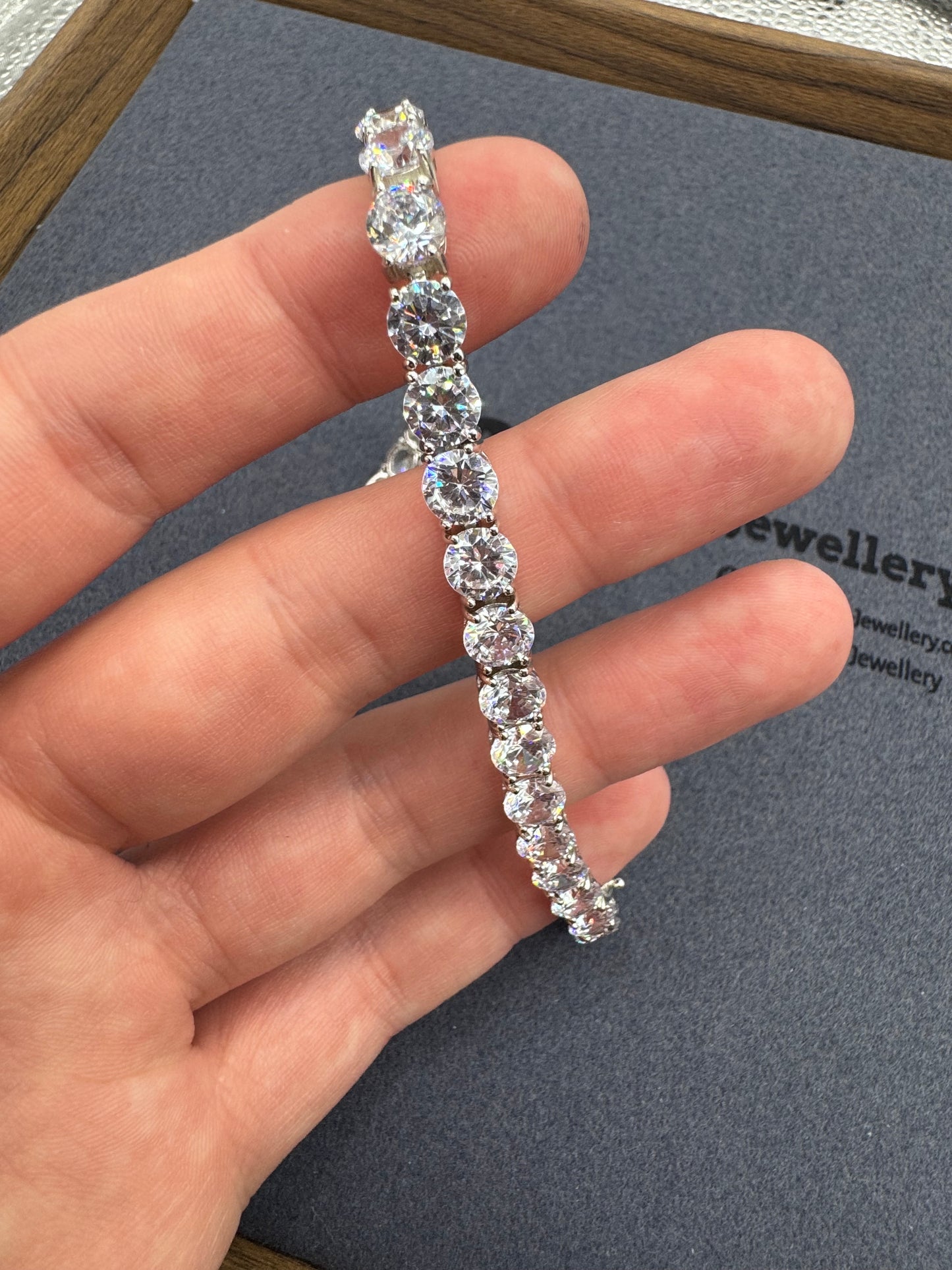 Sterling Silver CZ Tennis Bracelets 6mm