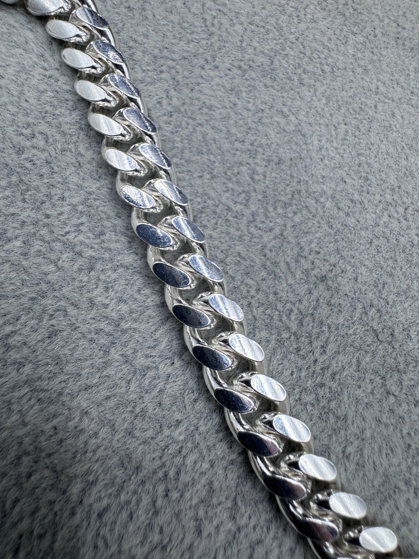 Sterling Silver Cuban Bracelet 9.5mm