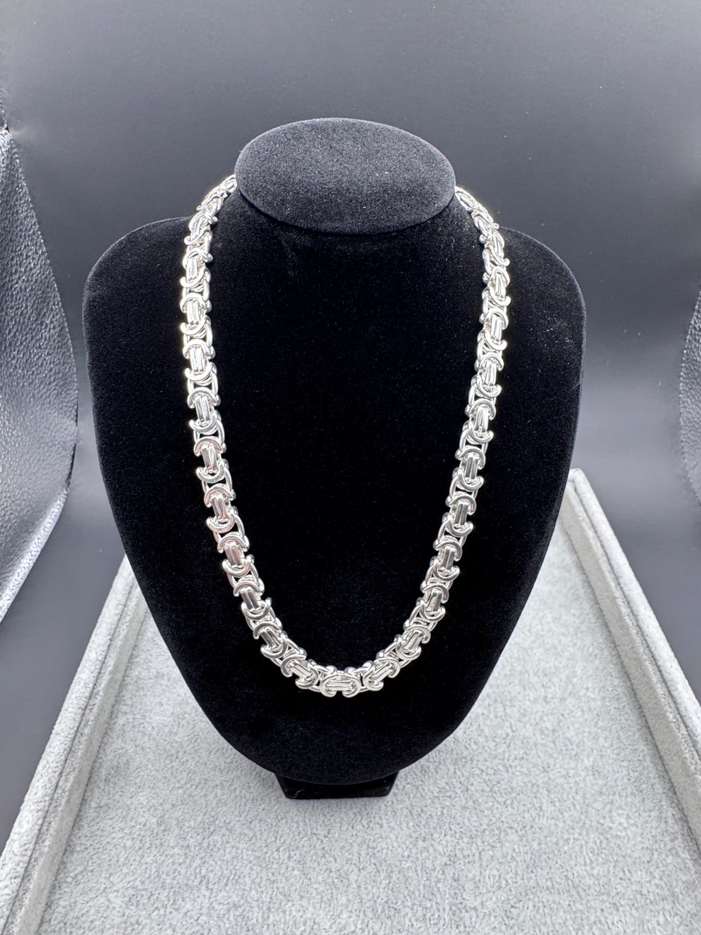 Sterling Silver Large Kids/Womens Truscan Link Chain Necklace
