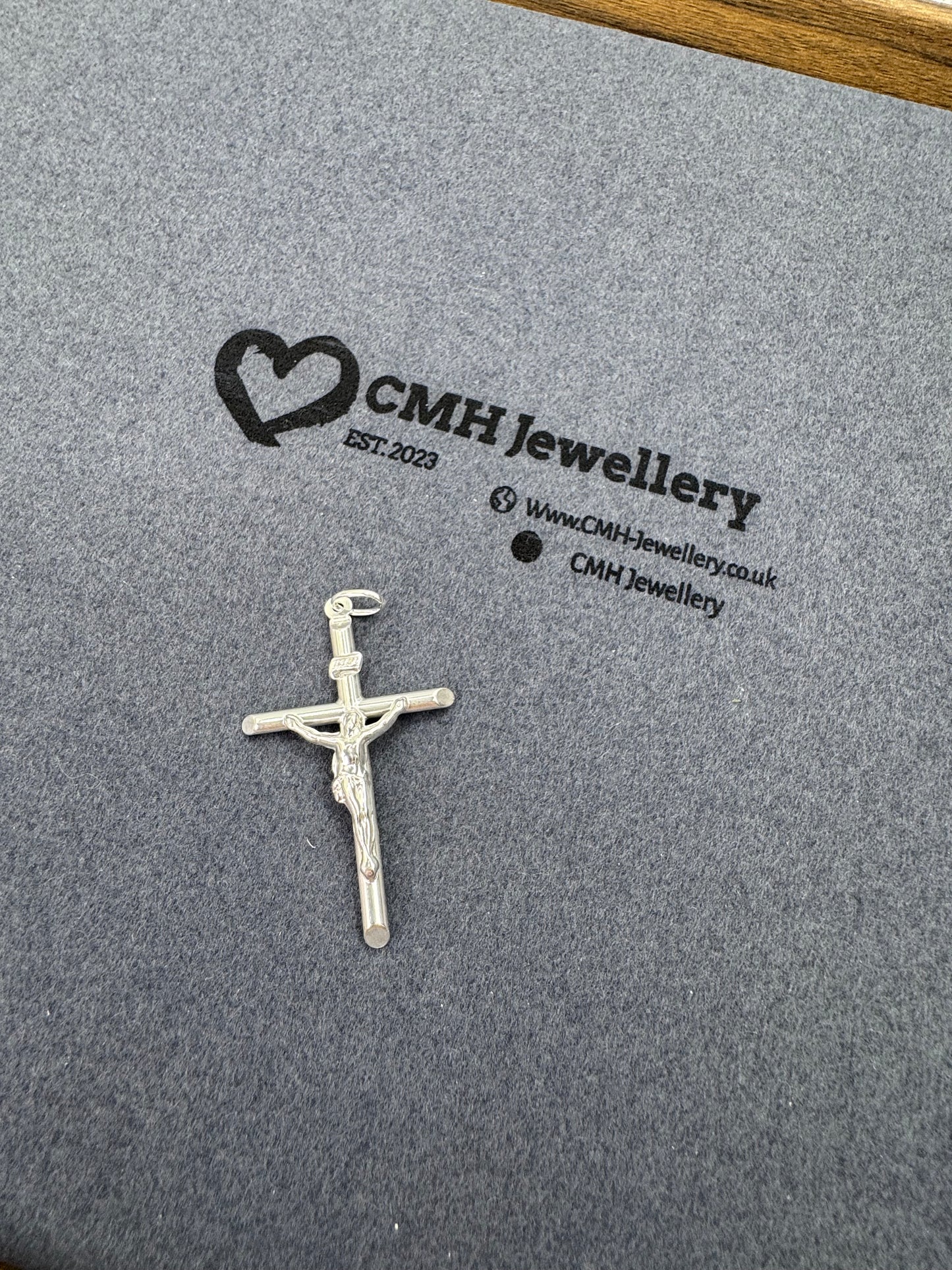 Sterling Silver Crucifix Pendant 47.5mm