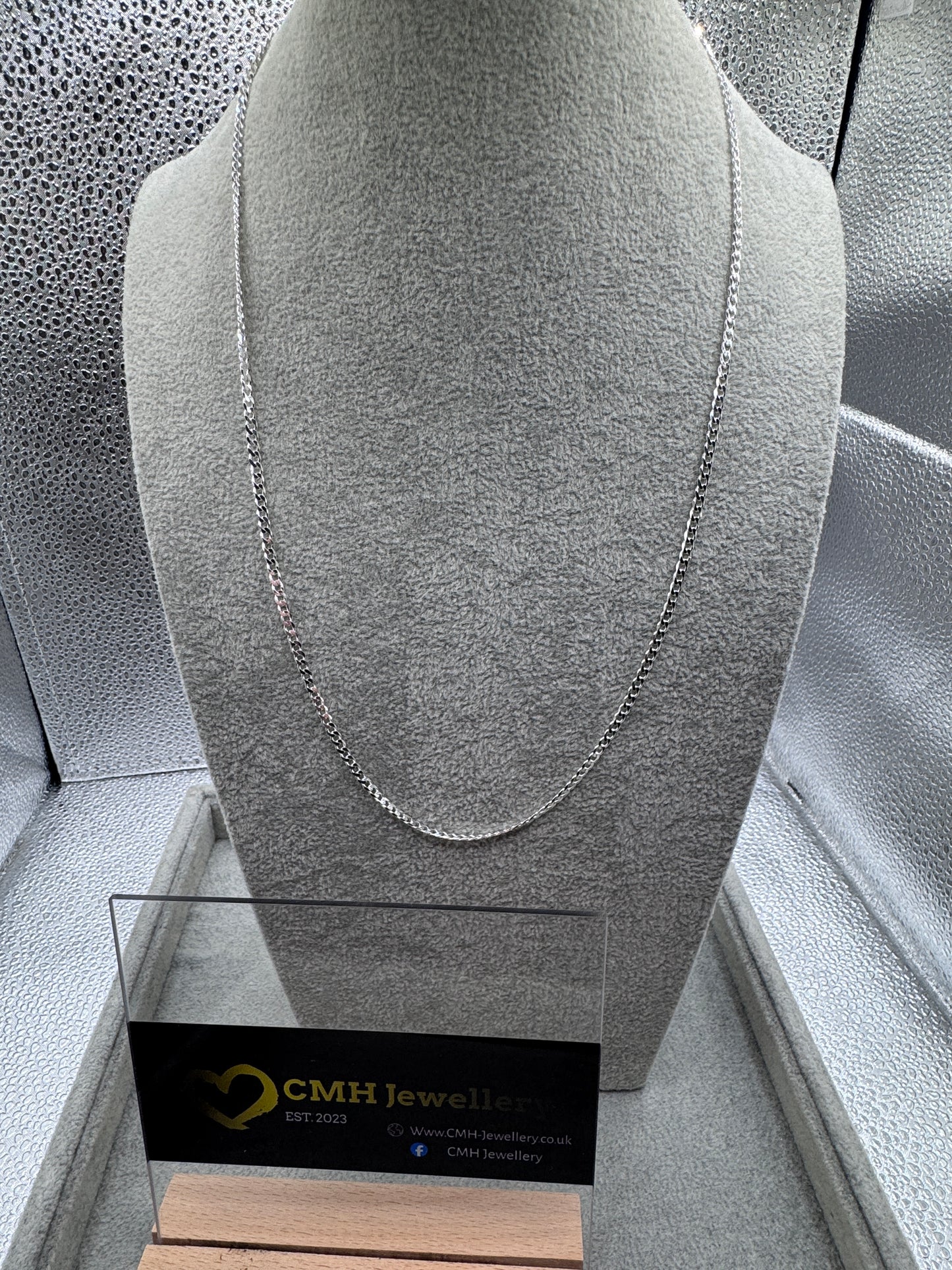 Sterling Silver Micro Curb Chain 3mm