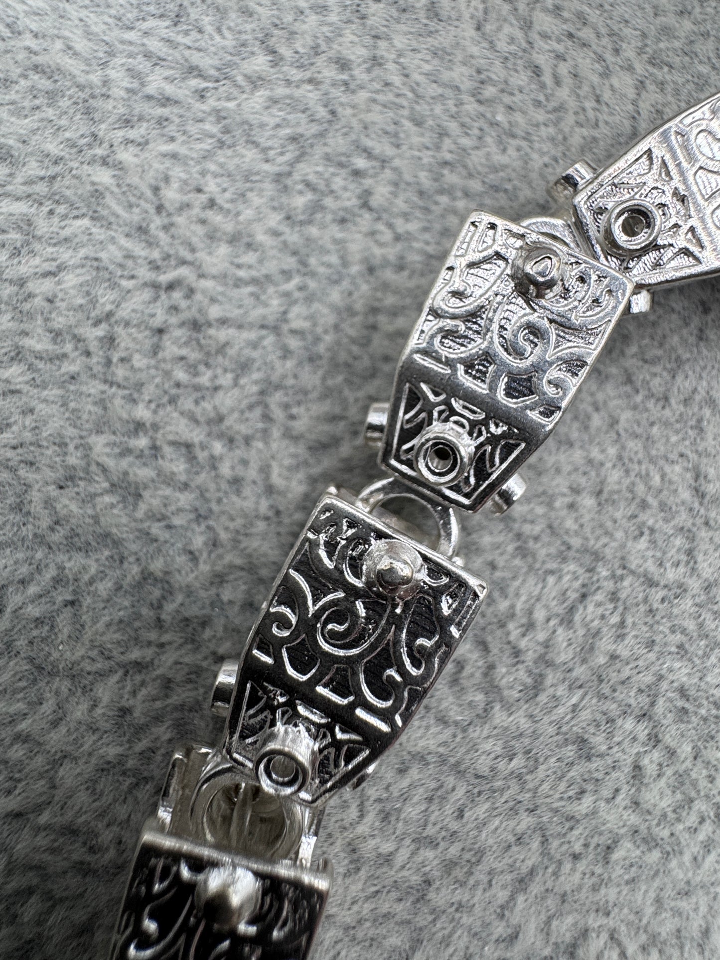 Sterling Silver Lego bracelet 11.5mm