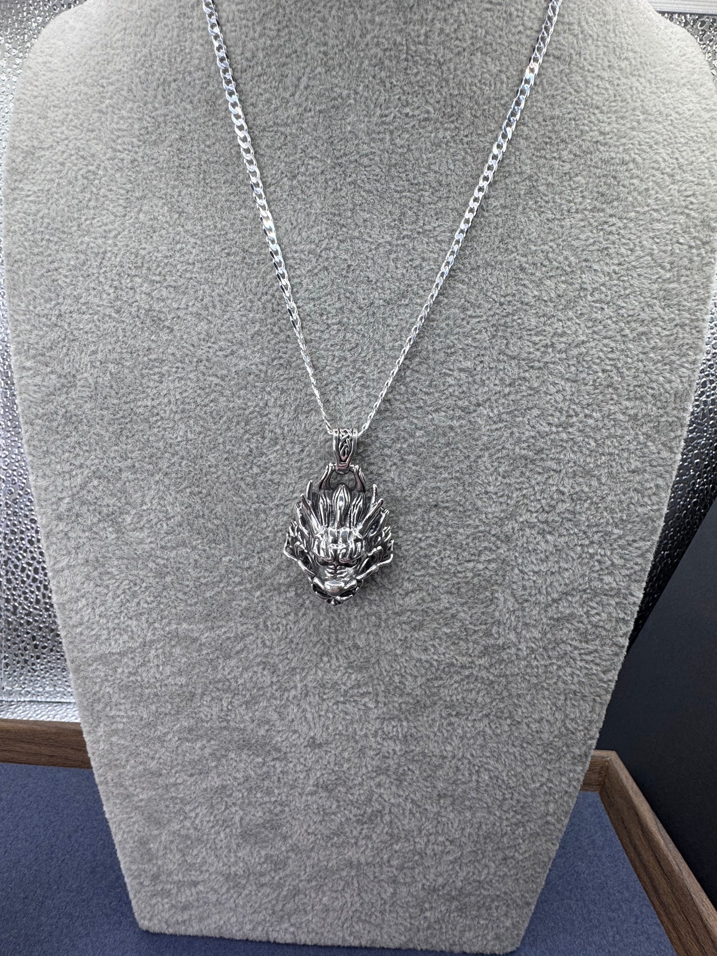 Sterling Silver Dragon Head Pendant 🐲