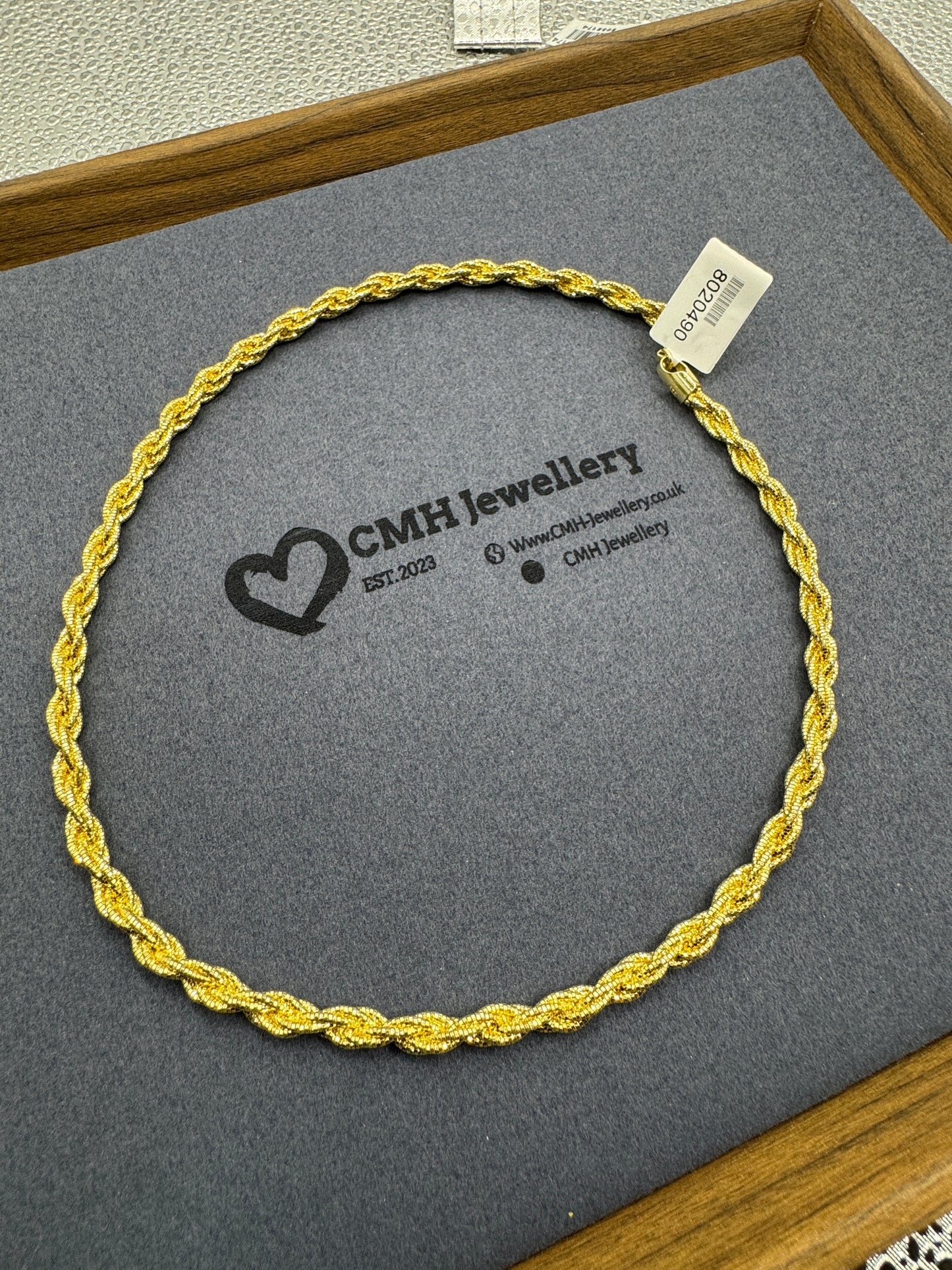 GP Sterling Silver 'Disco' Rope Chain Necklace 5.5mm