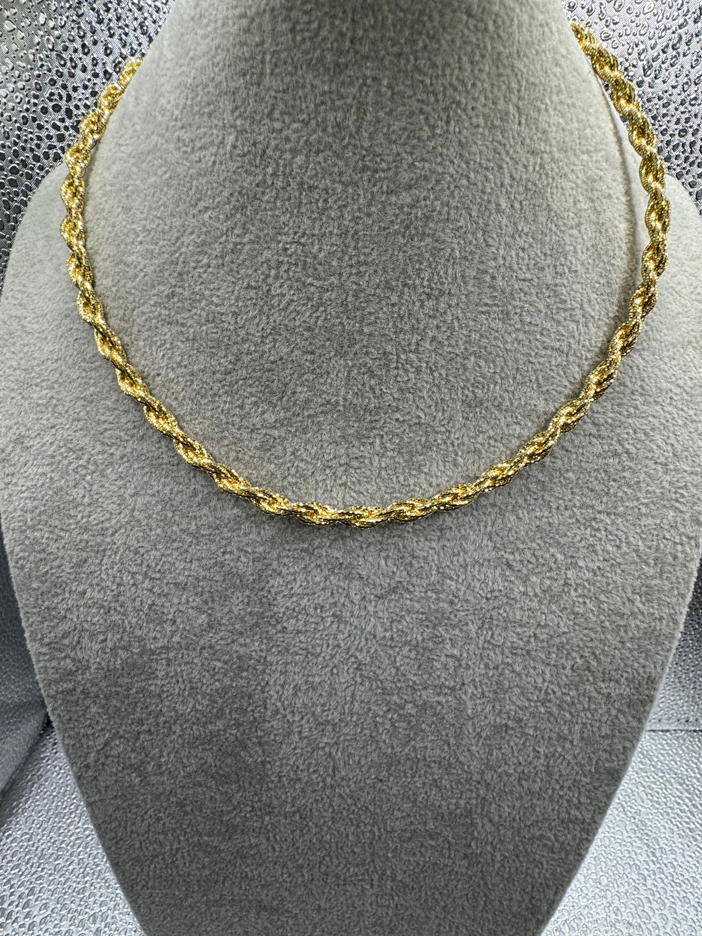 GP Sterling Silver 'Disco' Rope Chain Necklace 5.5mm