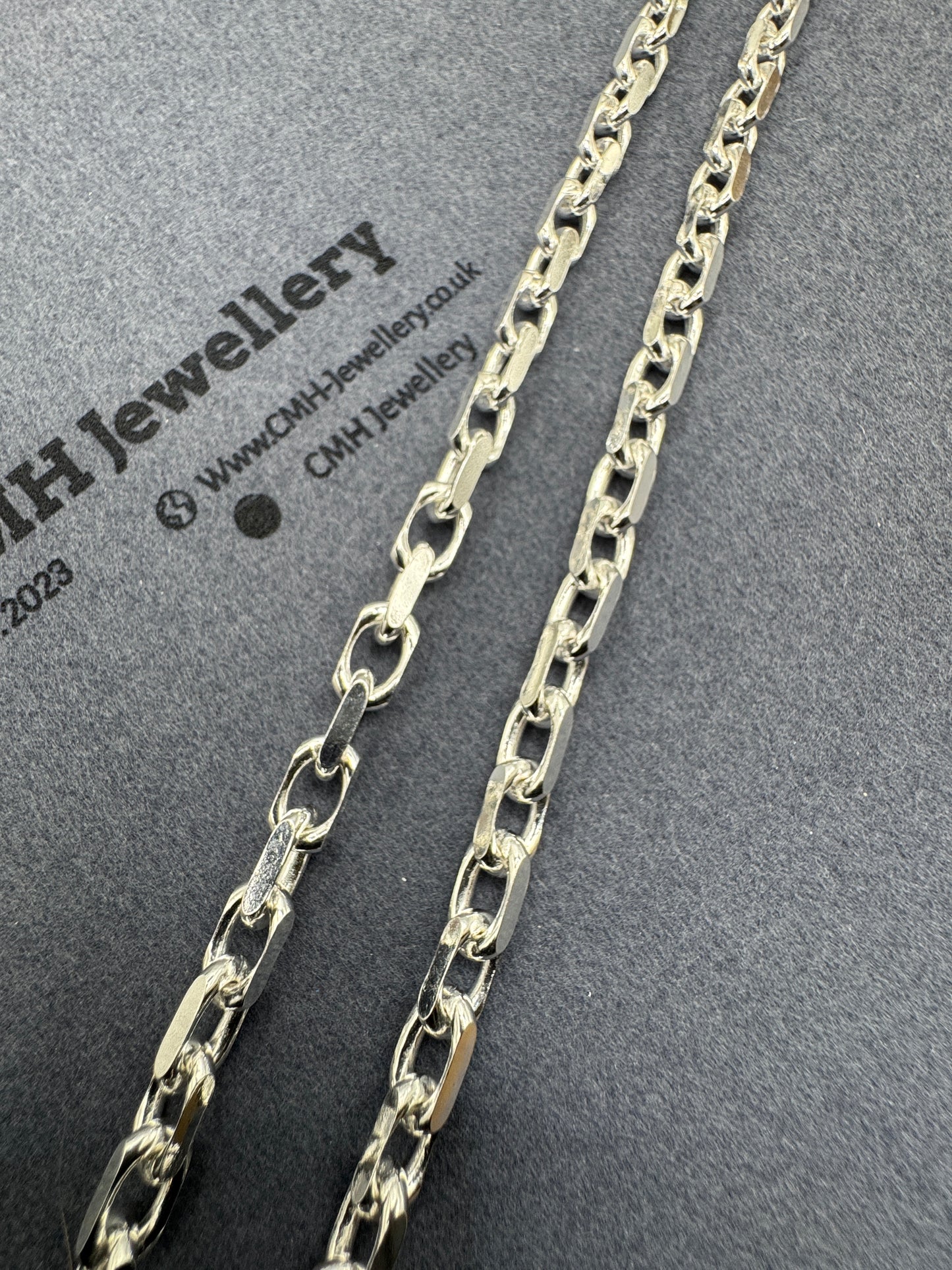 Sterling Silver Diamond Cut Belcher Chain 5.5mm