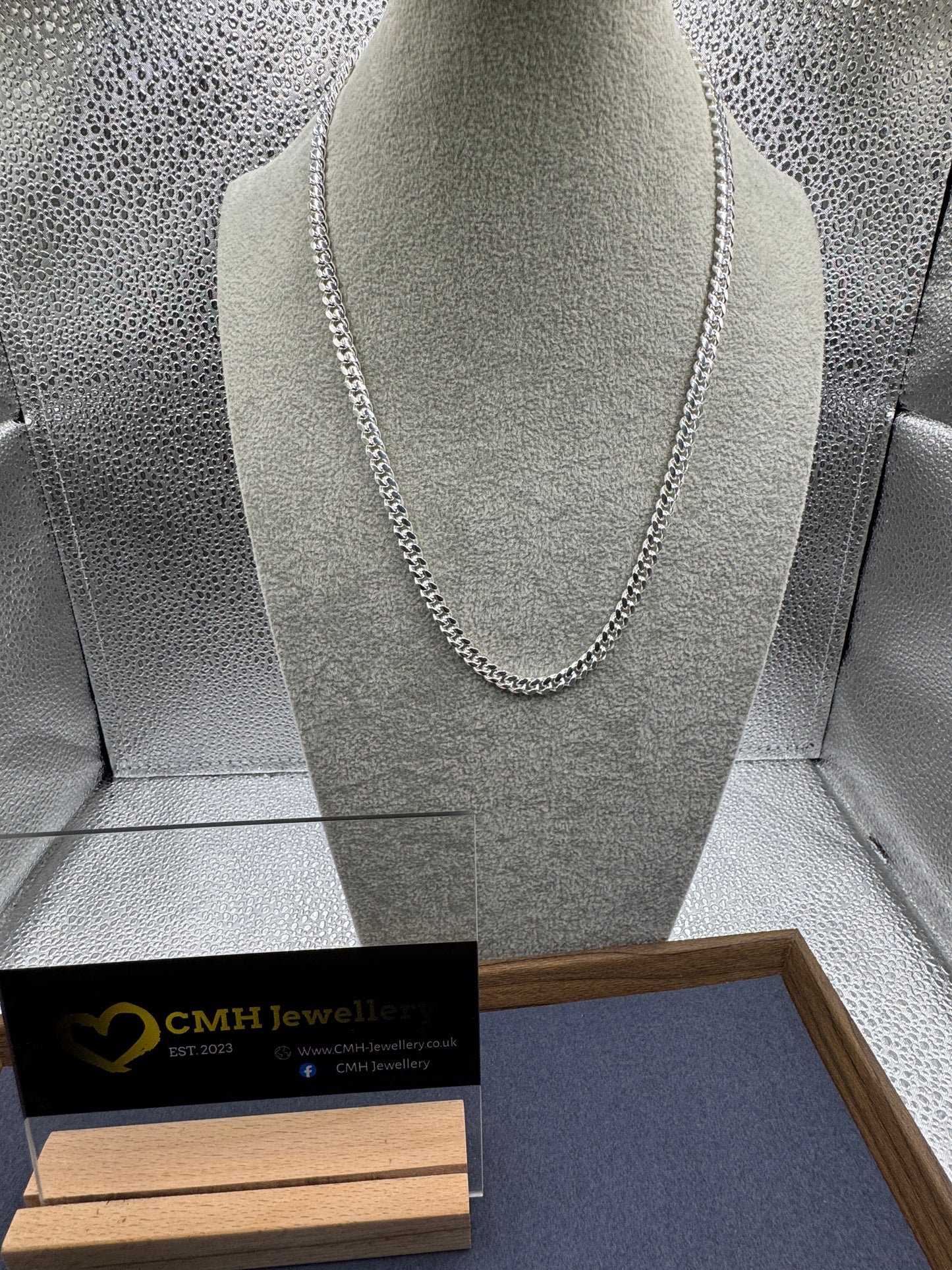 Sterling Silver Diamond Cut Belcher Chain 5.5mm