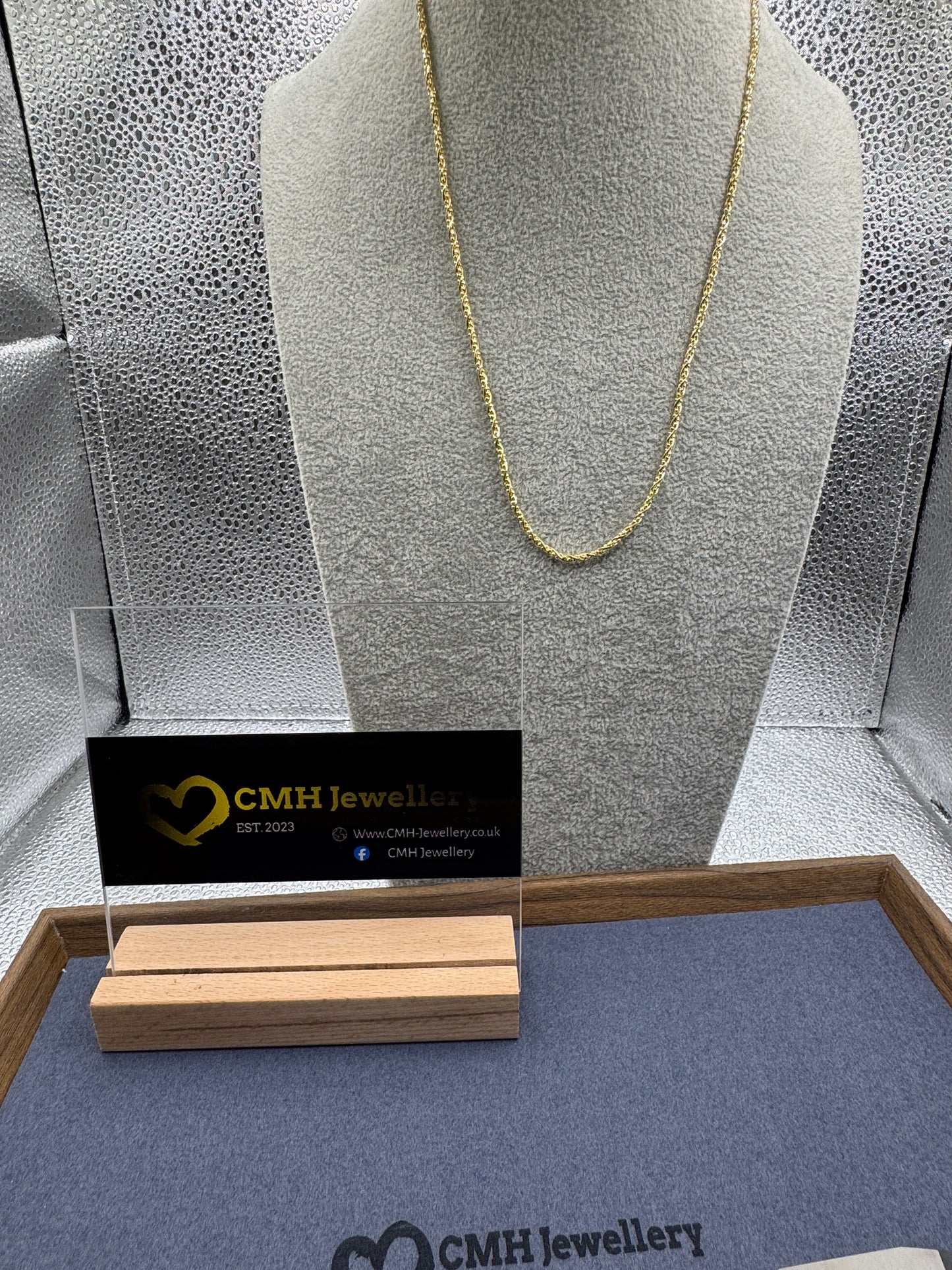 GP Sterling Silver 'DNA' Style Rope Chain Necklace 2.25mm
