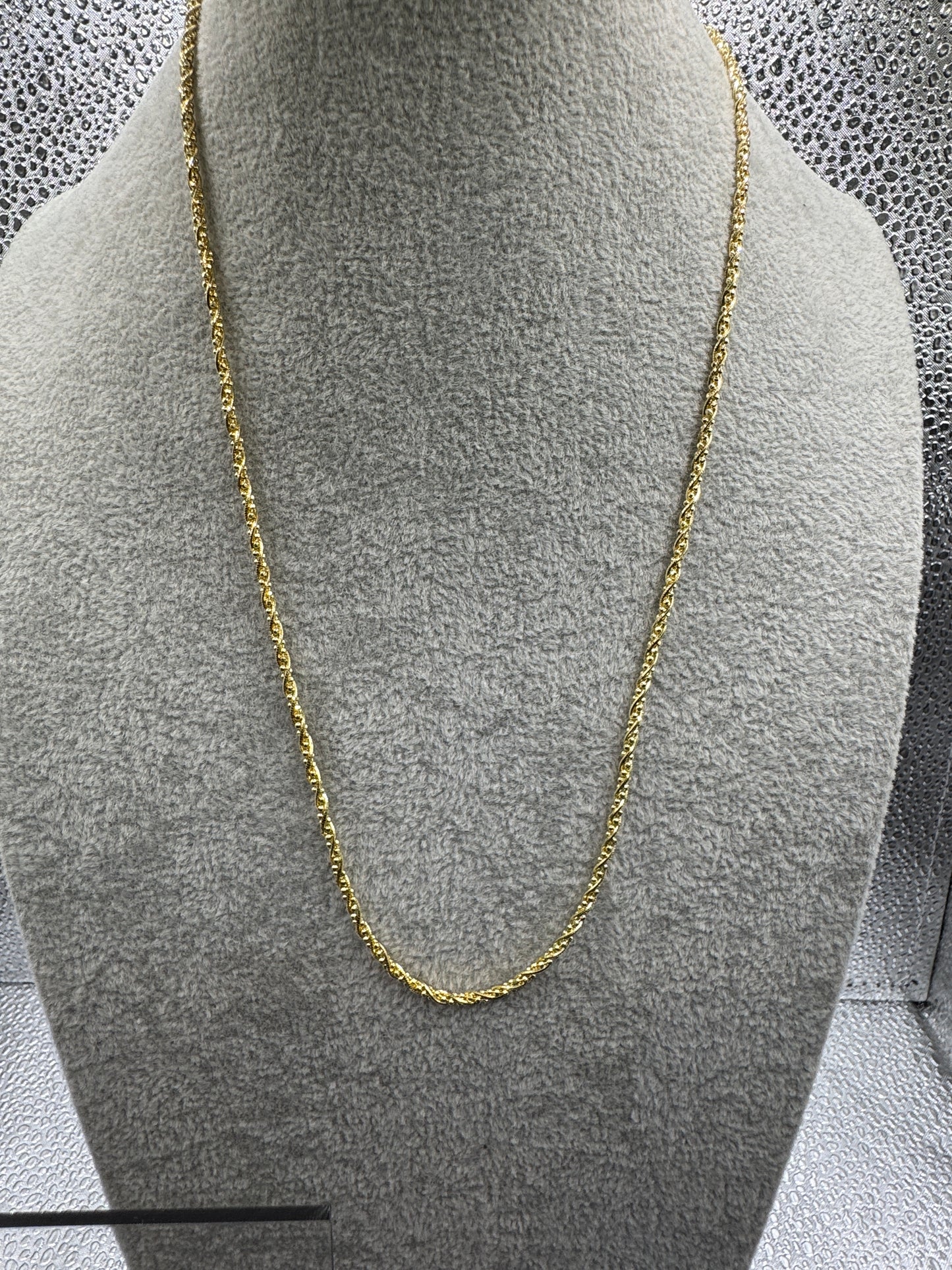 GP Sterling Silver 'DNA' Style Rope Chain Necklace 2.25mm