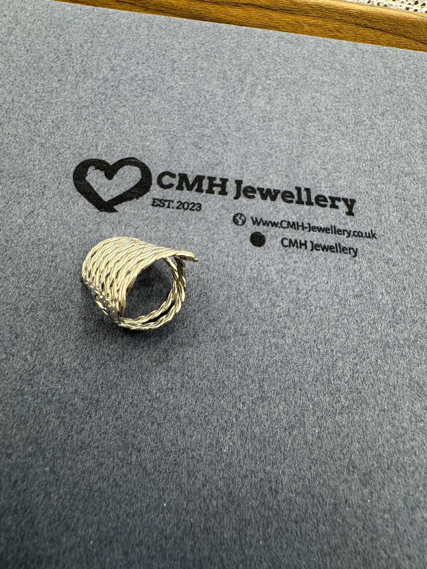 Sterling Silver Stacked Bali Ring