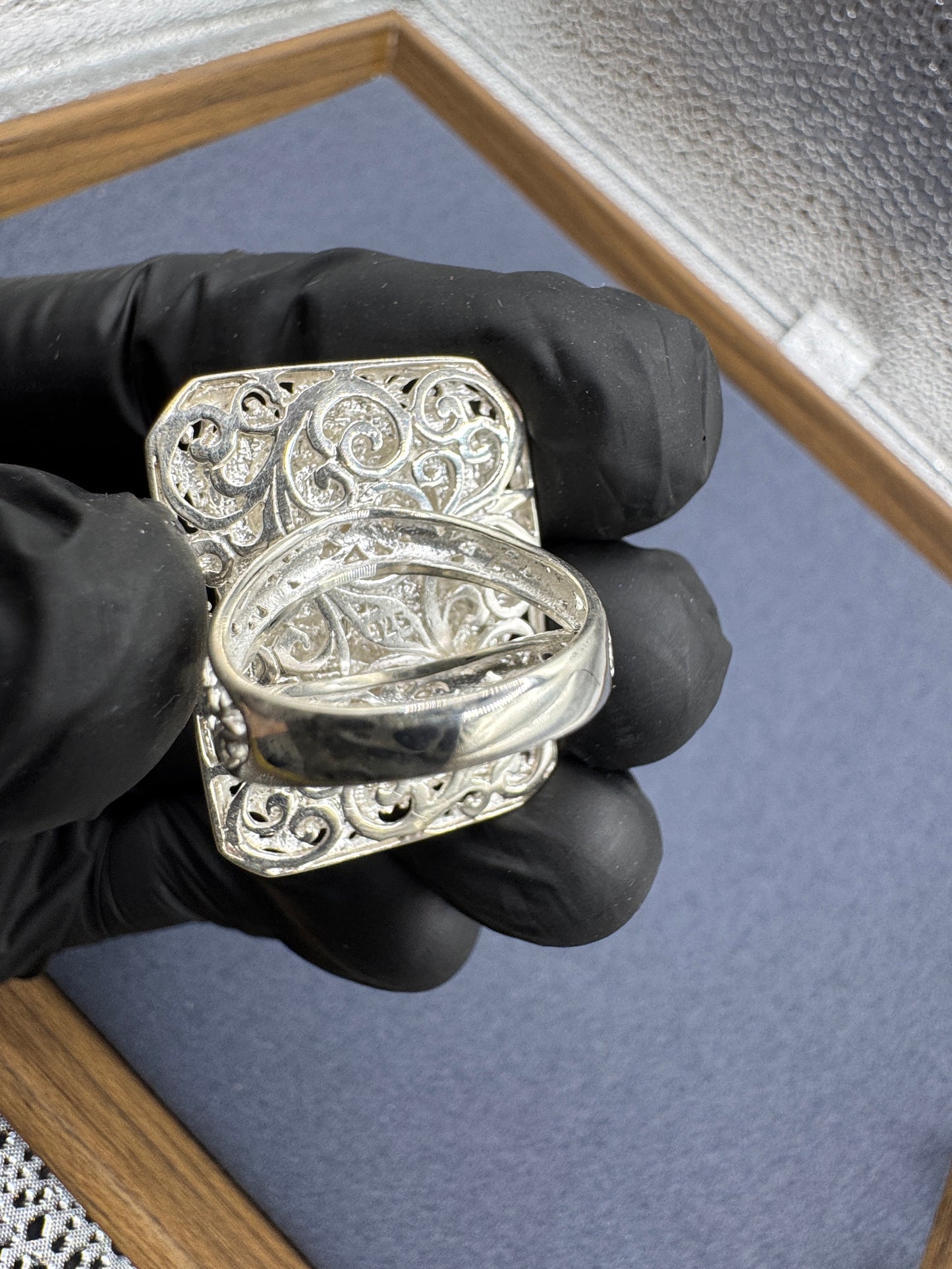 Sterling Silver Dragon Signet Ring