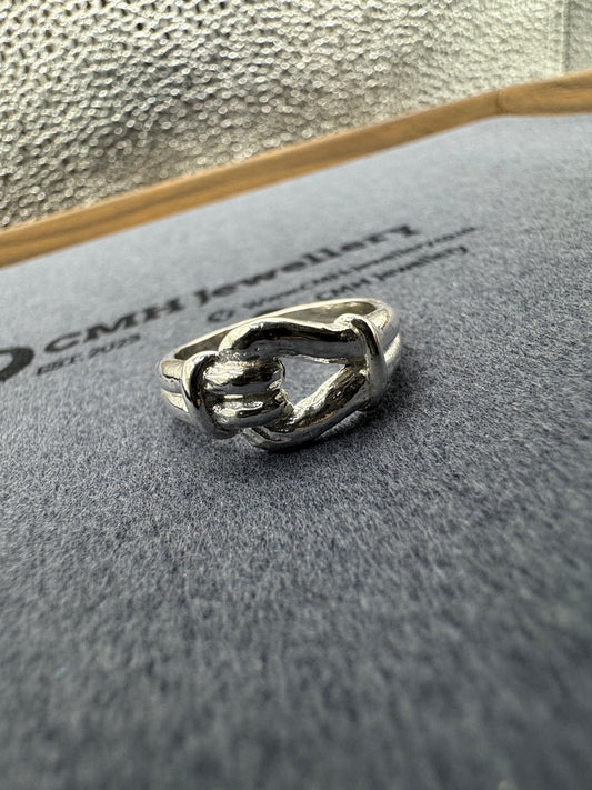 Sterling Silver Mini Hook Bangle-Ring