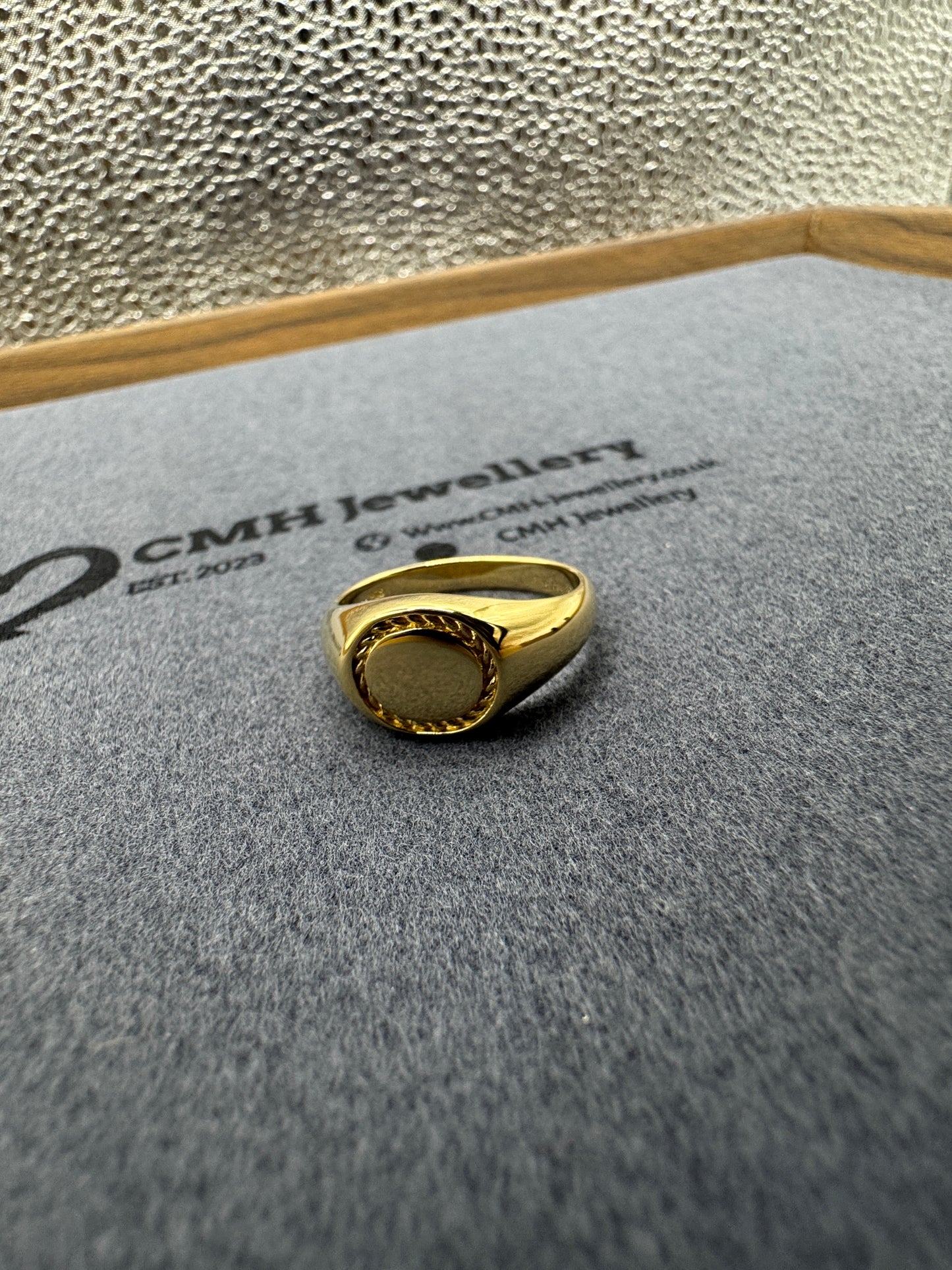 GP Sterling Silver Oval Signet Ring